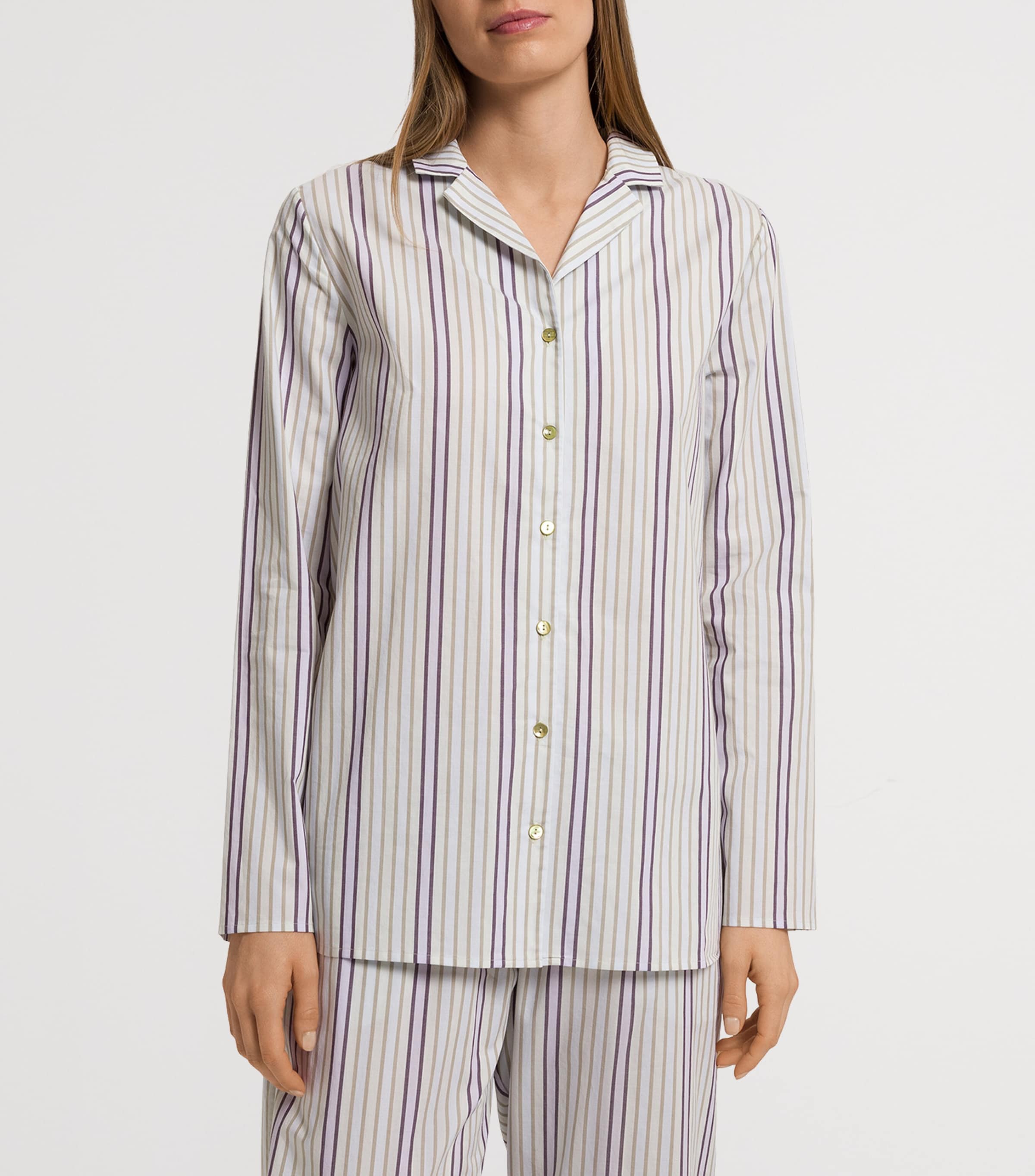 Hanro Cotton Stripe Pyjama Shirt | Women Clothing | Nightwear | Pyjamas | Designers | Hanro Hanro Cotton Stripe Pyjama Shirt | Women Clothing | Nightwear | Pyjamas | Designers | Hanro