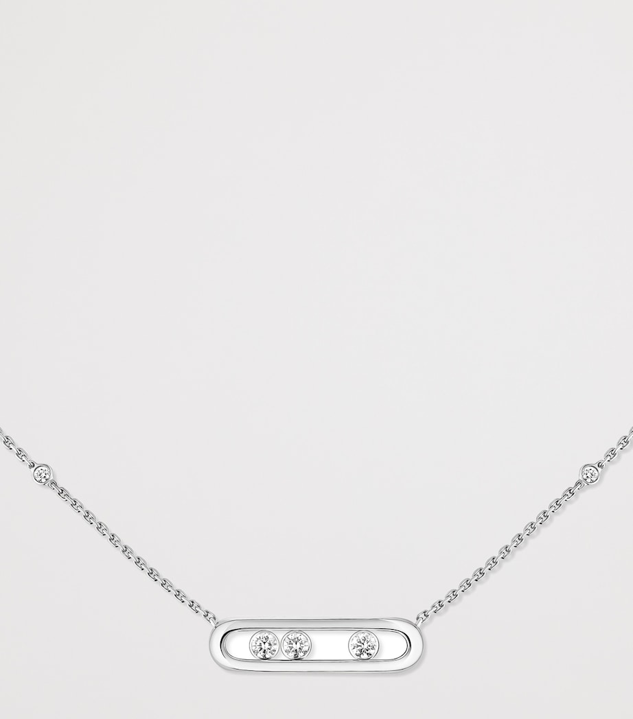 Messika Move Classique White Gold and Diamond Necklace (0.14ct) White Gold Image 3