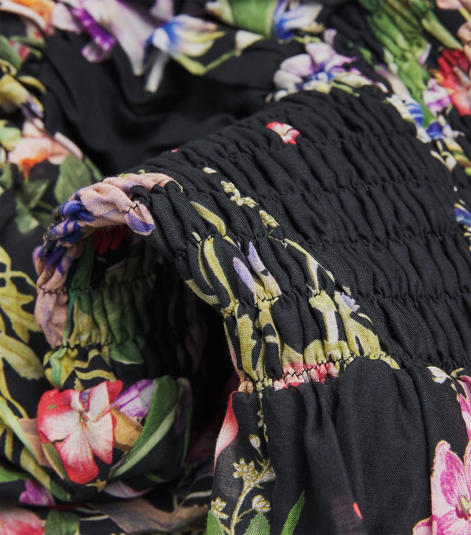 Floral Giulia Mini Dress BLACK BOTANICAL Image 4