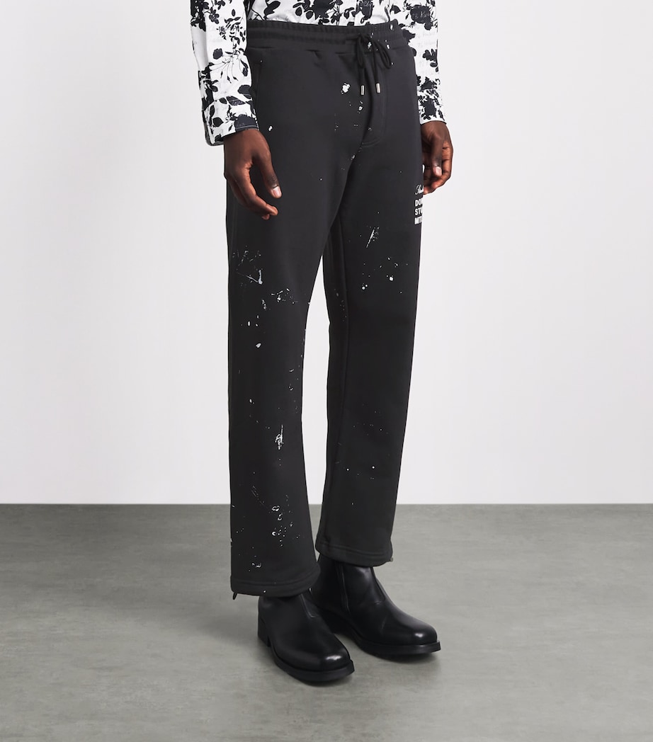 DOMREBEL Mens Cotton Staff Sweatpants Old Black Image 4