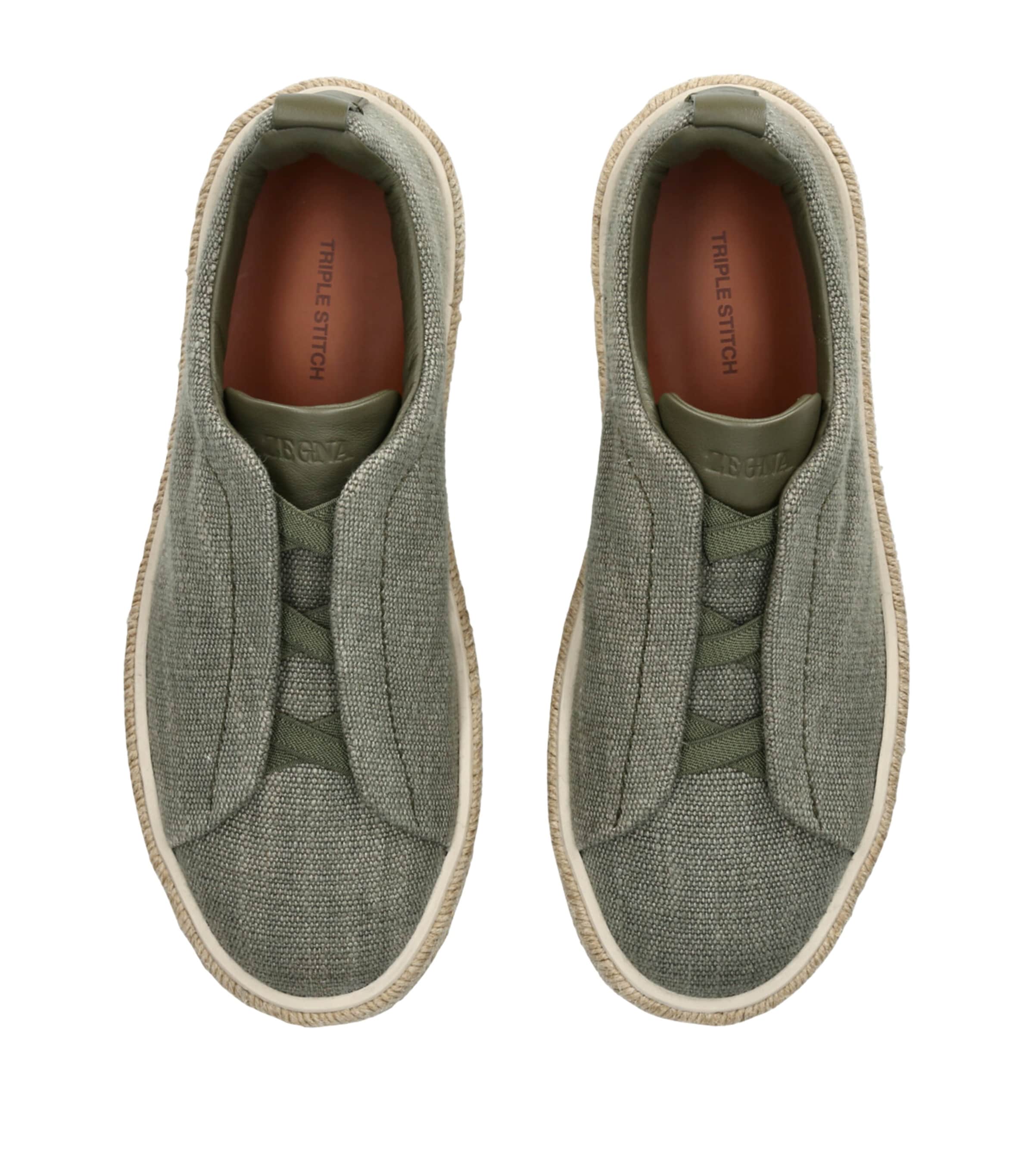 Triple Stitch Espadrilles GREEN Image 4