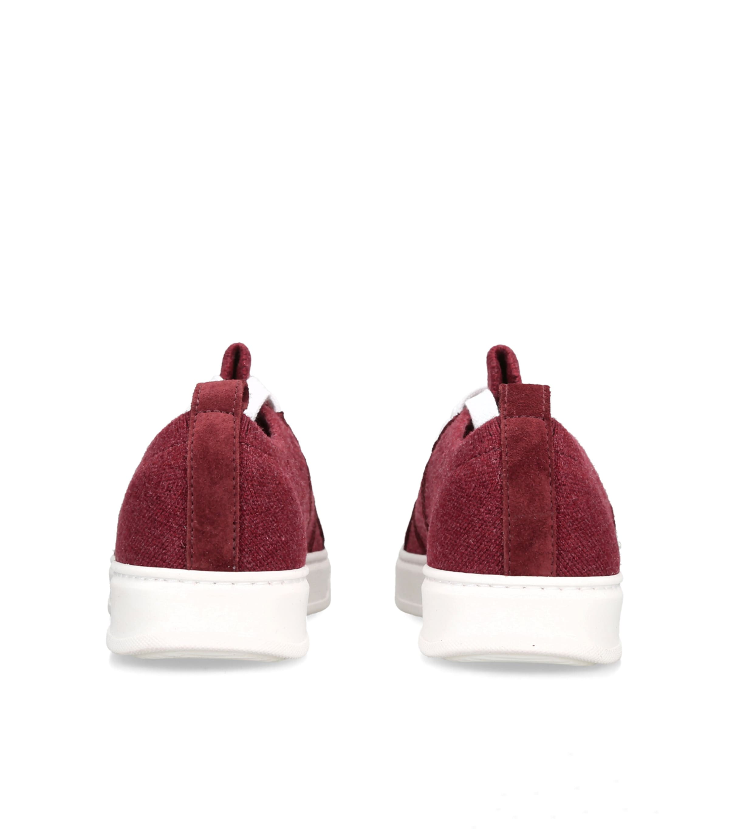 Brunello Cucinelli Kids Cotton Knitted Sneakers Wine Image 4