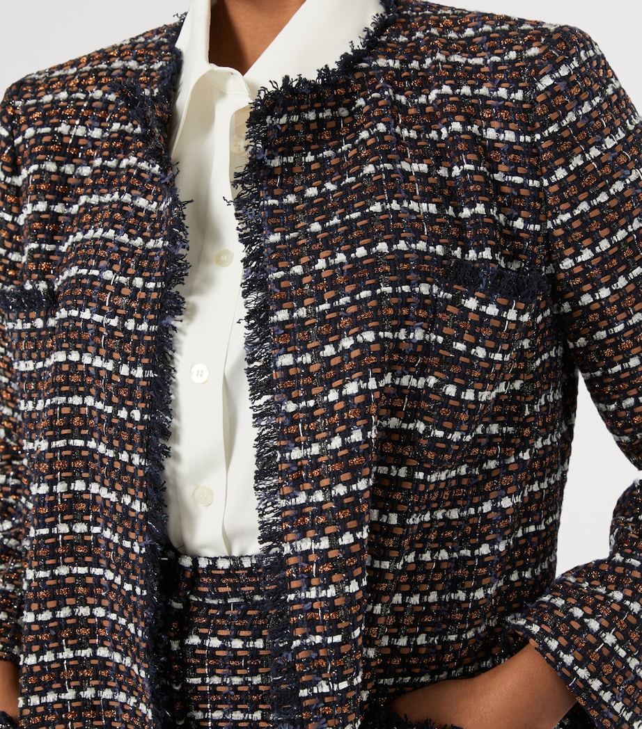 Tweed Jacket BLUE BROWN Image 5