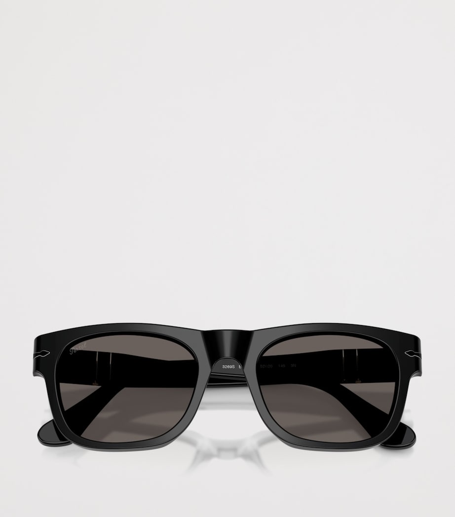Persol PO3269S Rectangle Sunglasses Black Image 5