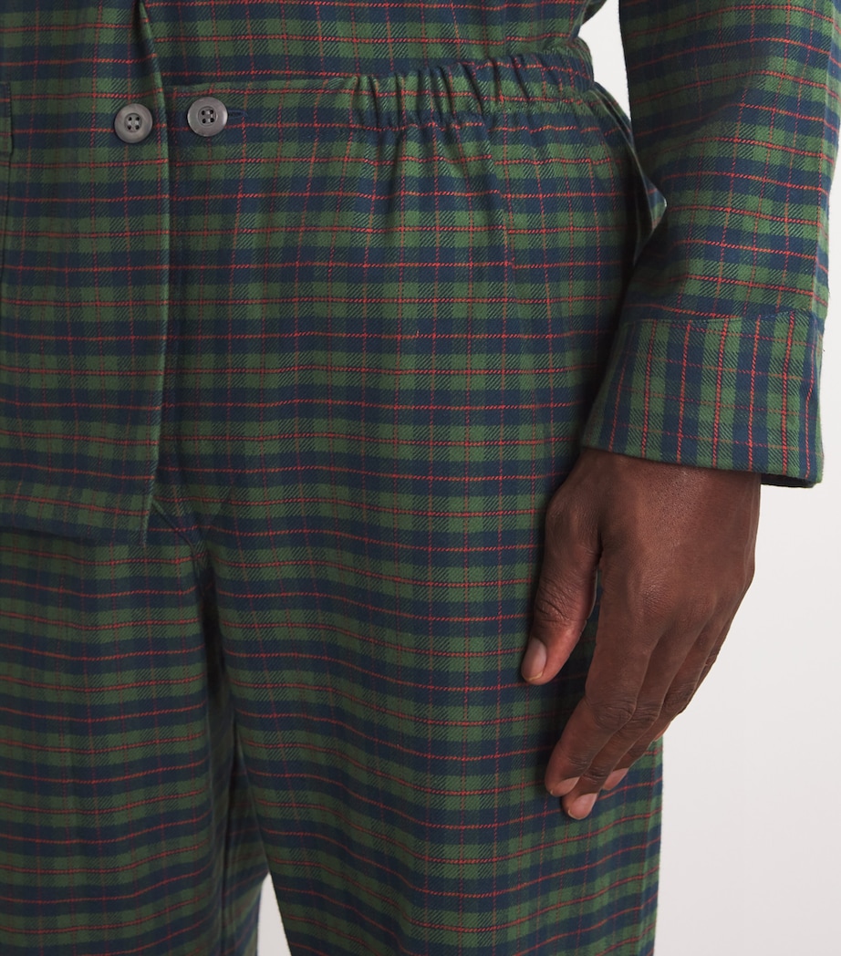 Check Kelburn Pyjama Set 047 GREEN Image 6