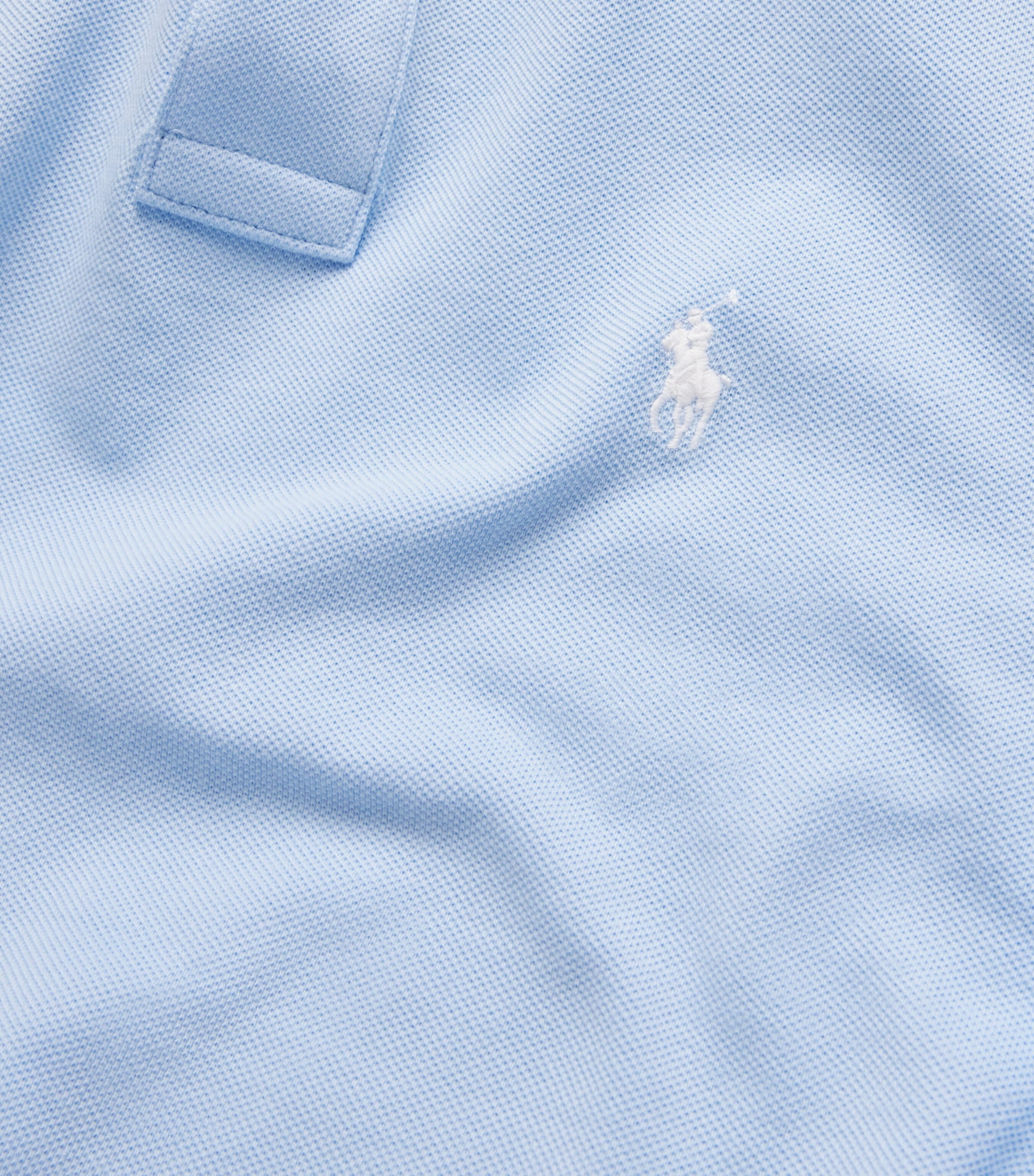Cotton Mesh Polo Pony Polo Shirt  OFFICE BLUE Image 6