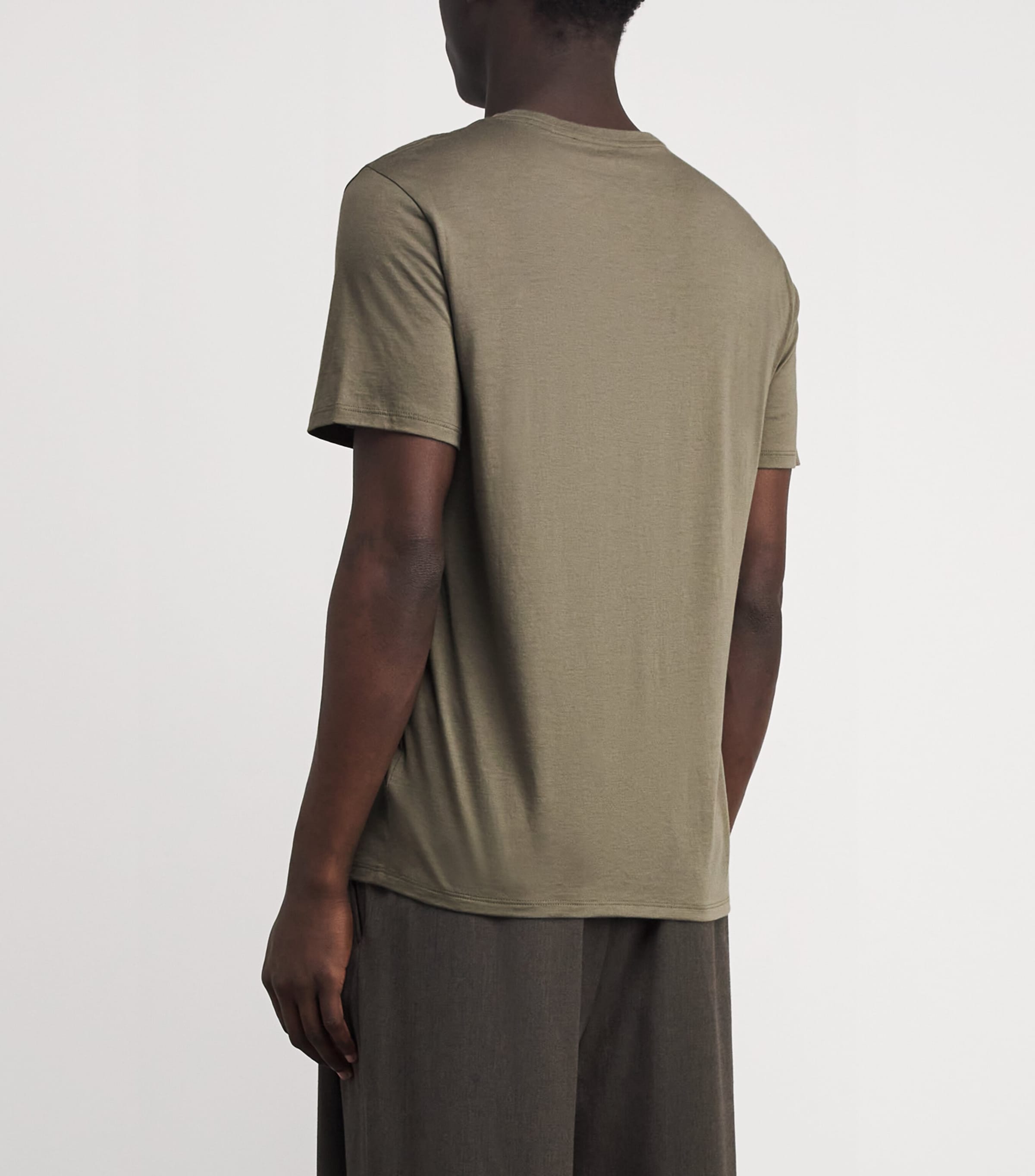 Pima Cotton T-Shirt 966SYC SYCAMORE Image 4