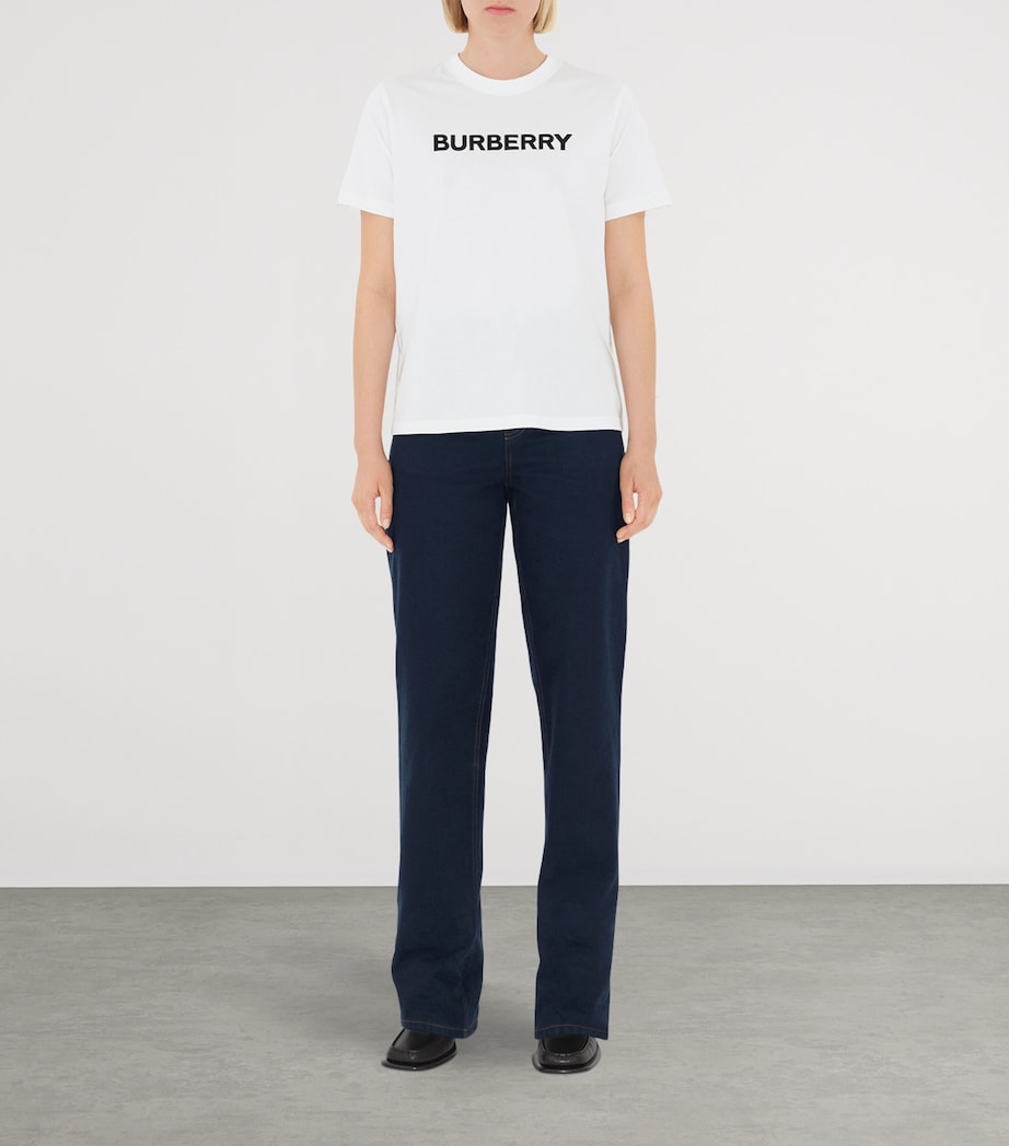 Cotton Logo T-Shirt WHITE Image 2