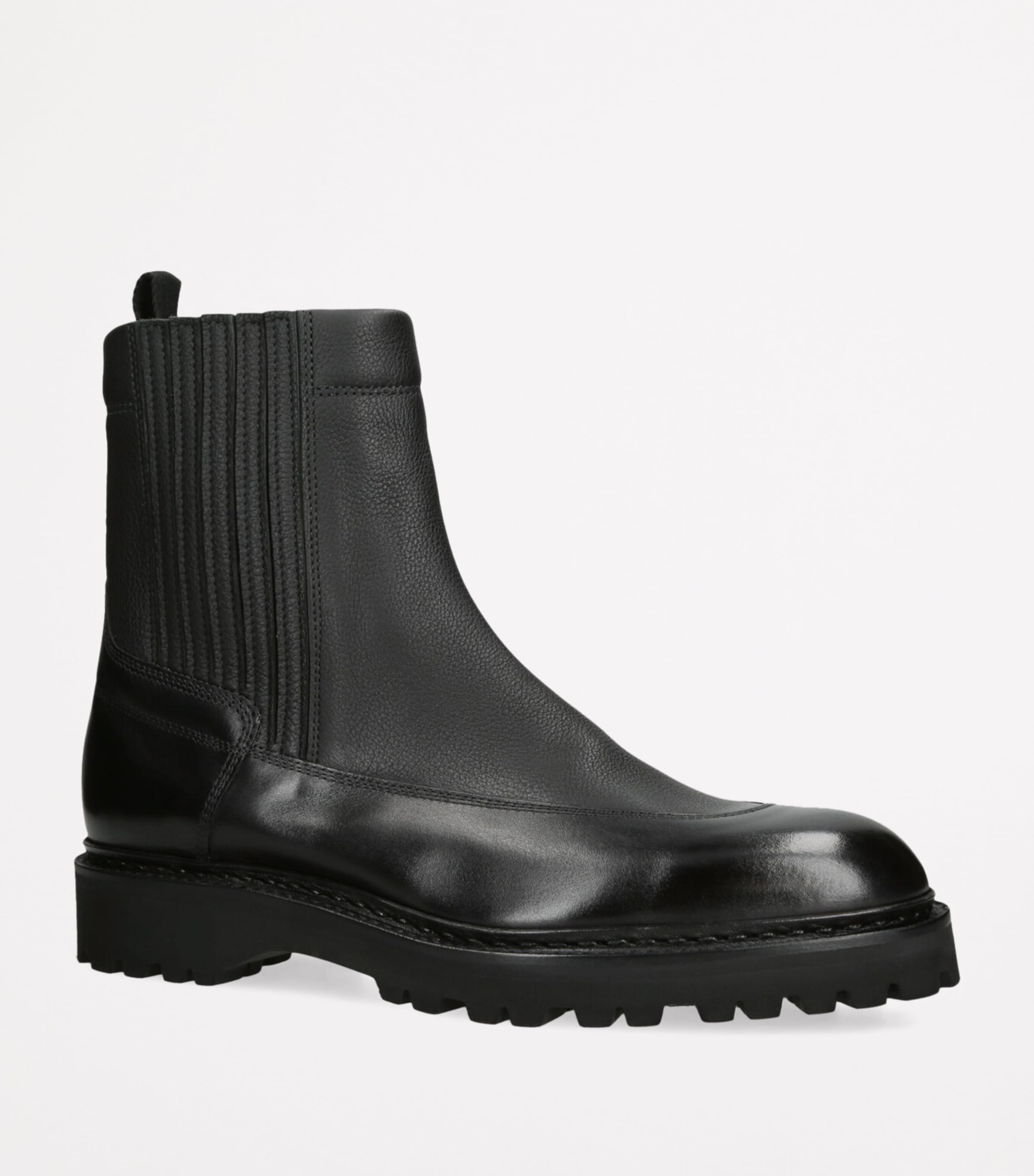 John Lobb Leather Ridge Ankle Boots Black Image 3