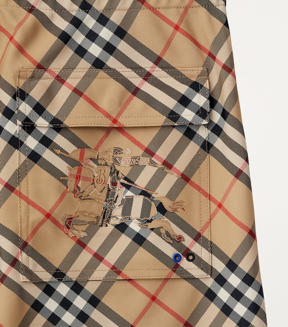 Relaxed Check Shorts SAND IP CHECK Image 5