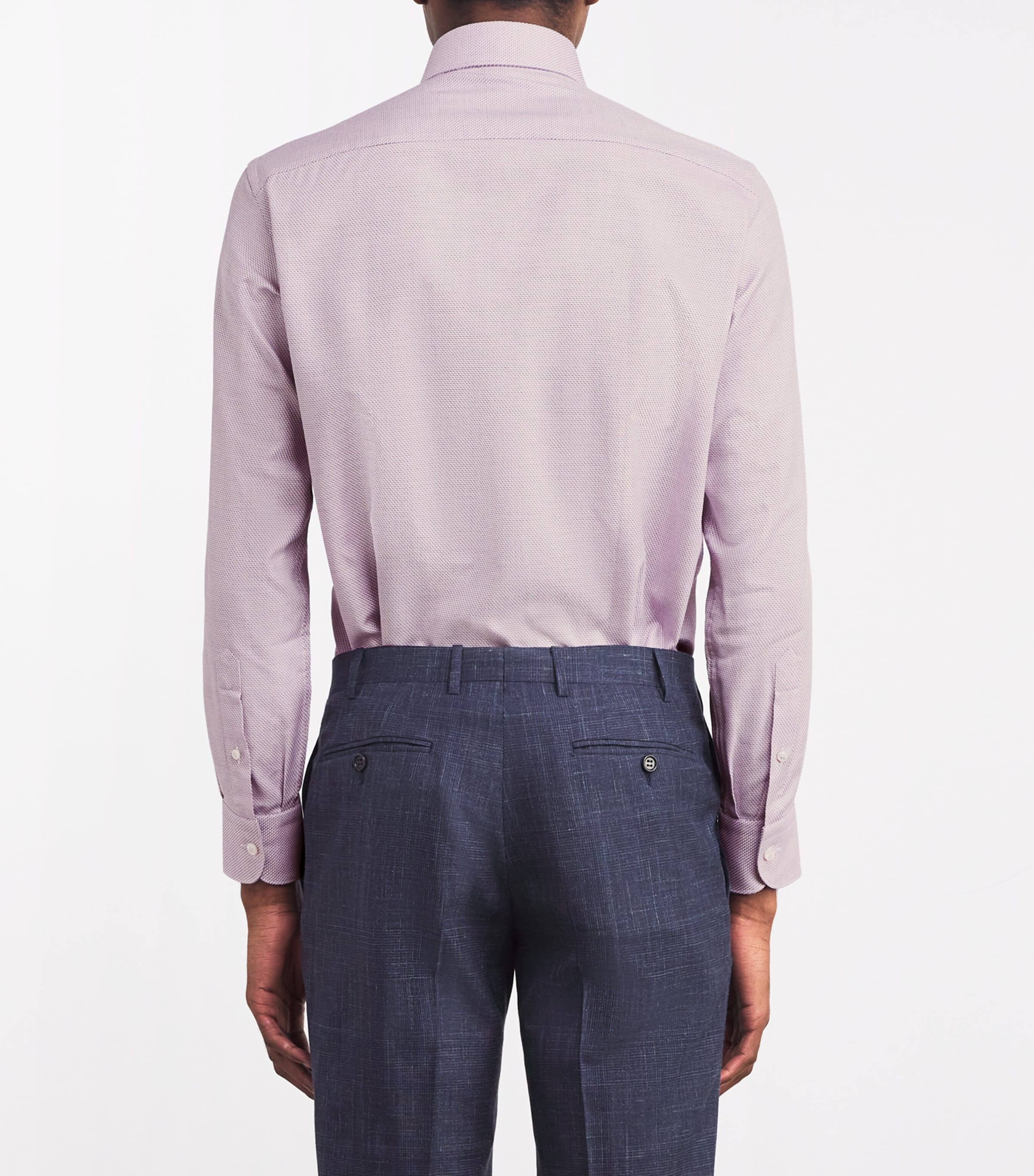 Cotton Micro-Houndstooth Shirt 9053 Image 4