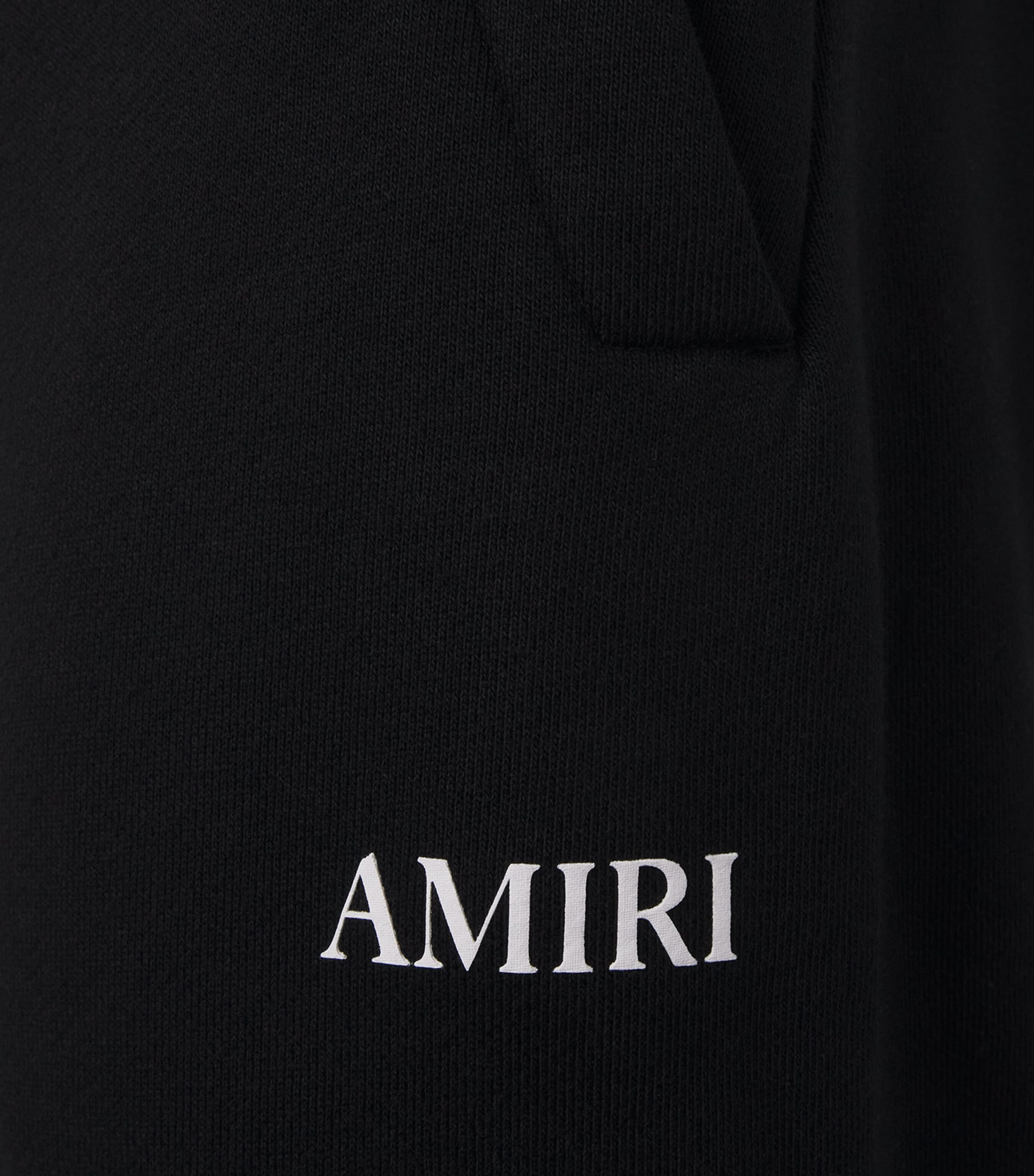 AMIRI Mens Cotton Relaxed Logo Sweatpants Black Image 6