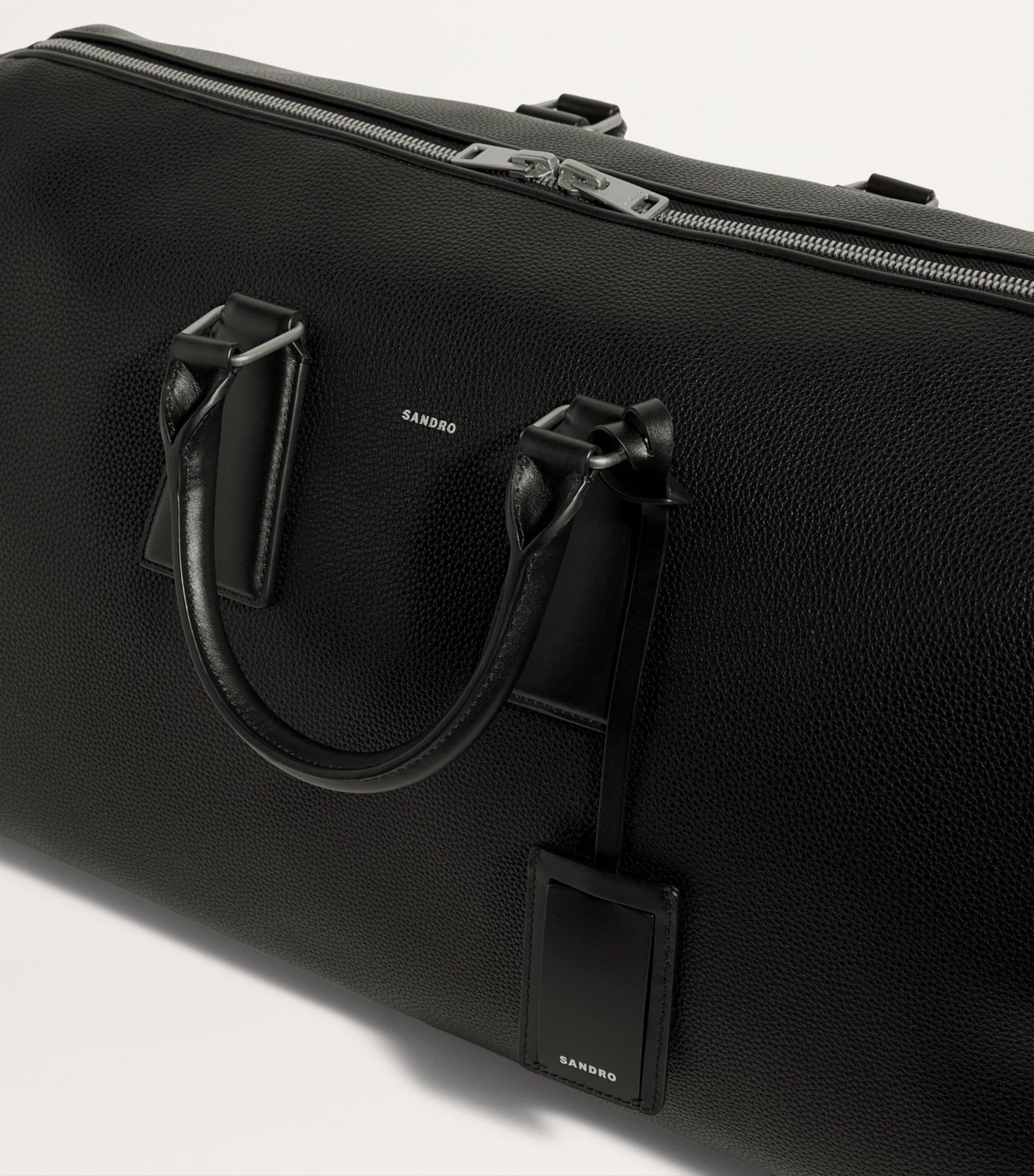 Coated Canvas Weekend Bag BLACK Image 6