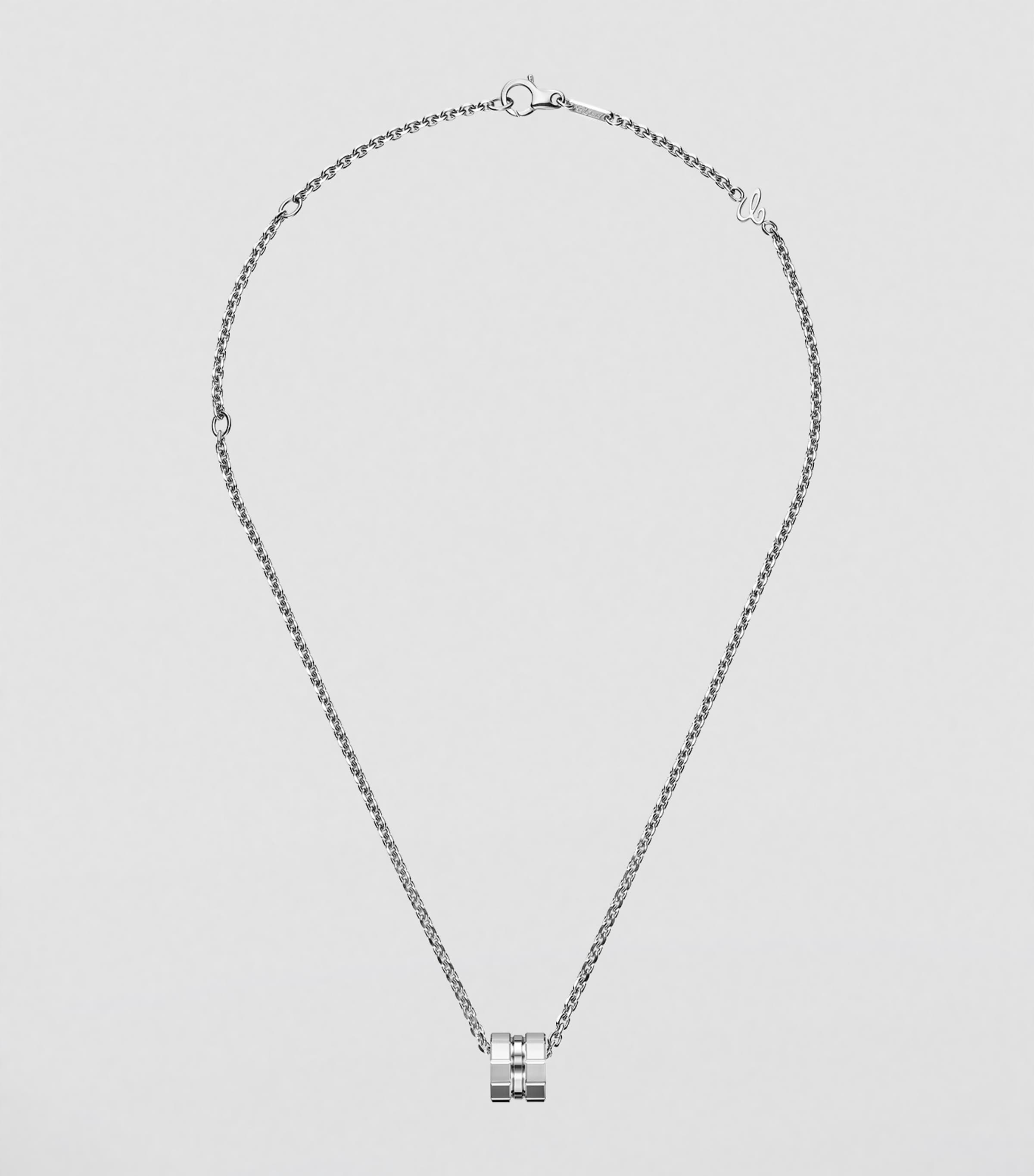 White Gold Ice Cube Necklace 18K WHITE GOLD Image 2