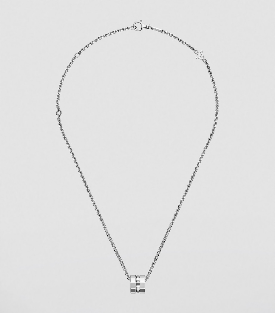 White Gold Ice Cube Necklace 18K WHITE GOLD Image 2