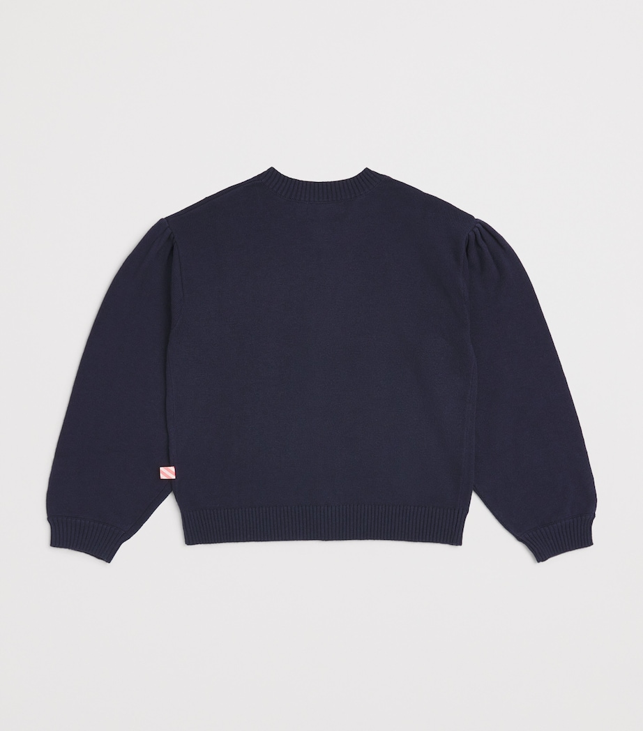 Billieblush Knitted Sequin Cardigan (2-12 Years) Navy Image 2