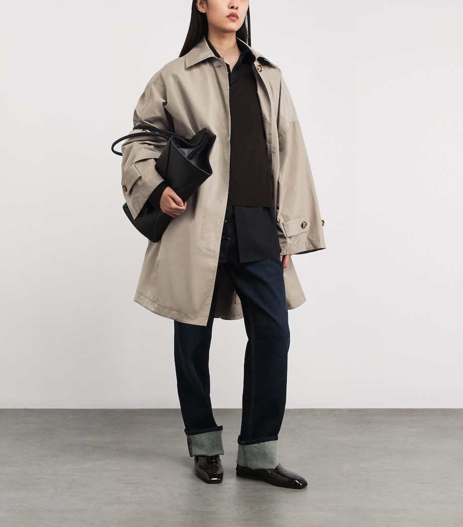 Trench Car Coat 079 TAUPE Image 2