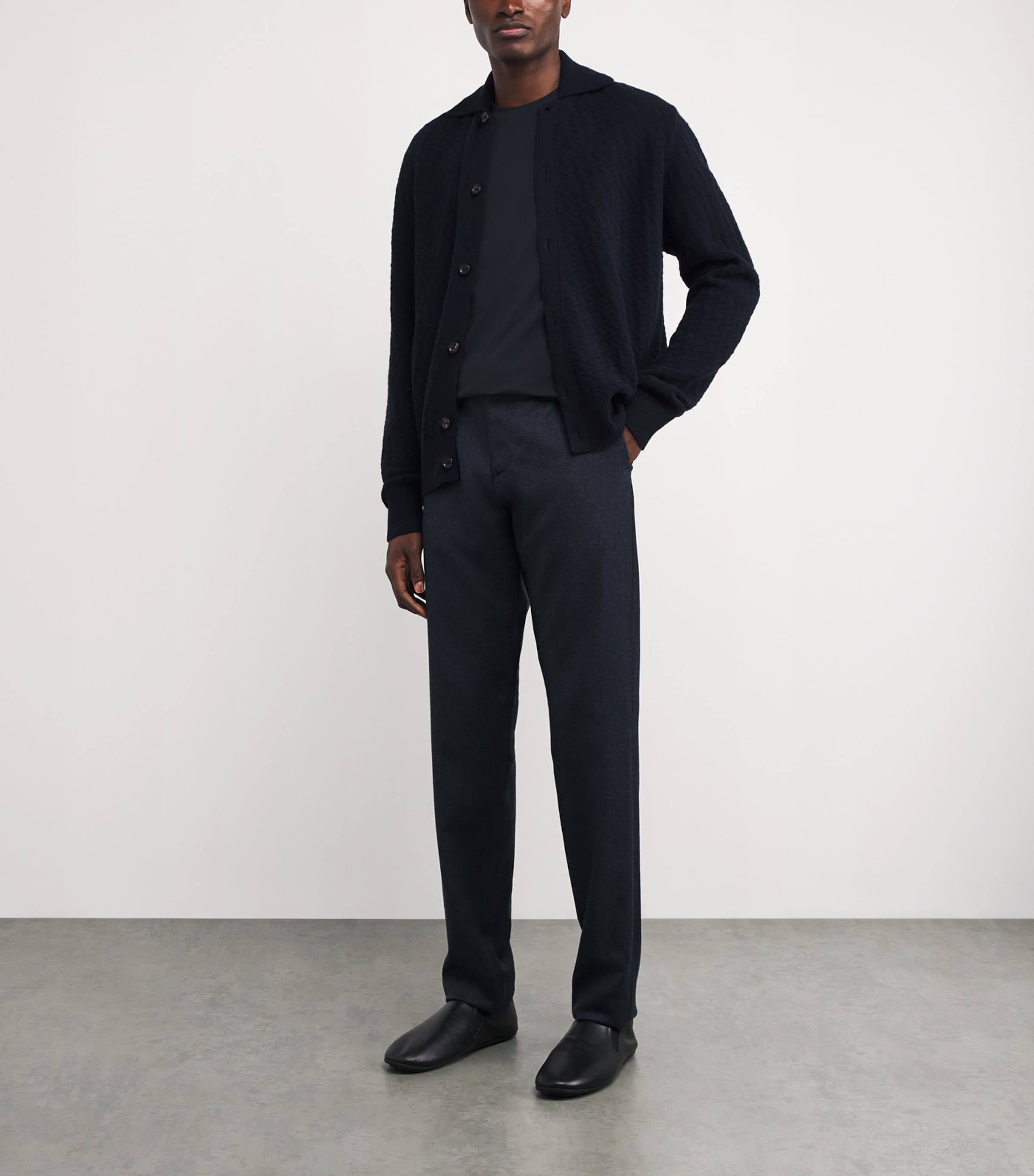 Cotton Short-Sleeve T-Shirt 1 NAVY/ BLUE Image 2