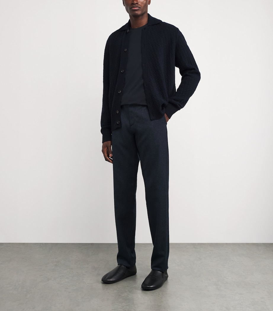 Cotton Short-Sleeve T-Shirt 1 NAVY/ BLUE Image 2