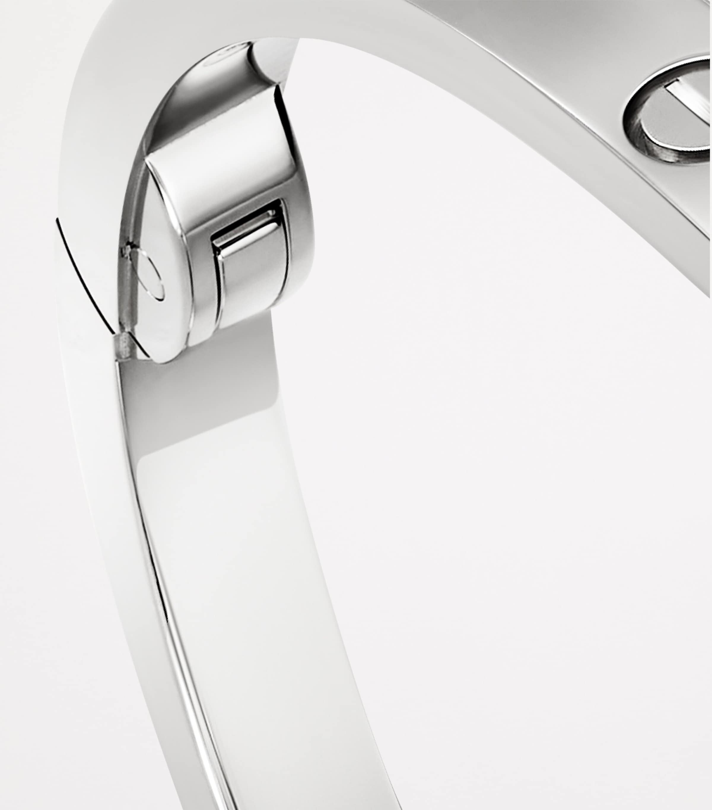 LOVE Small White Gold Bracelet WHITE GOLD Image 3