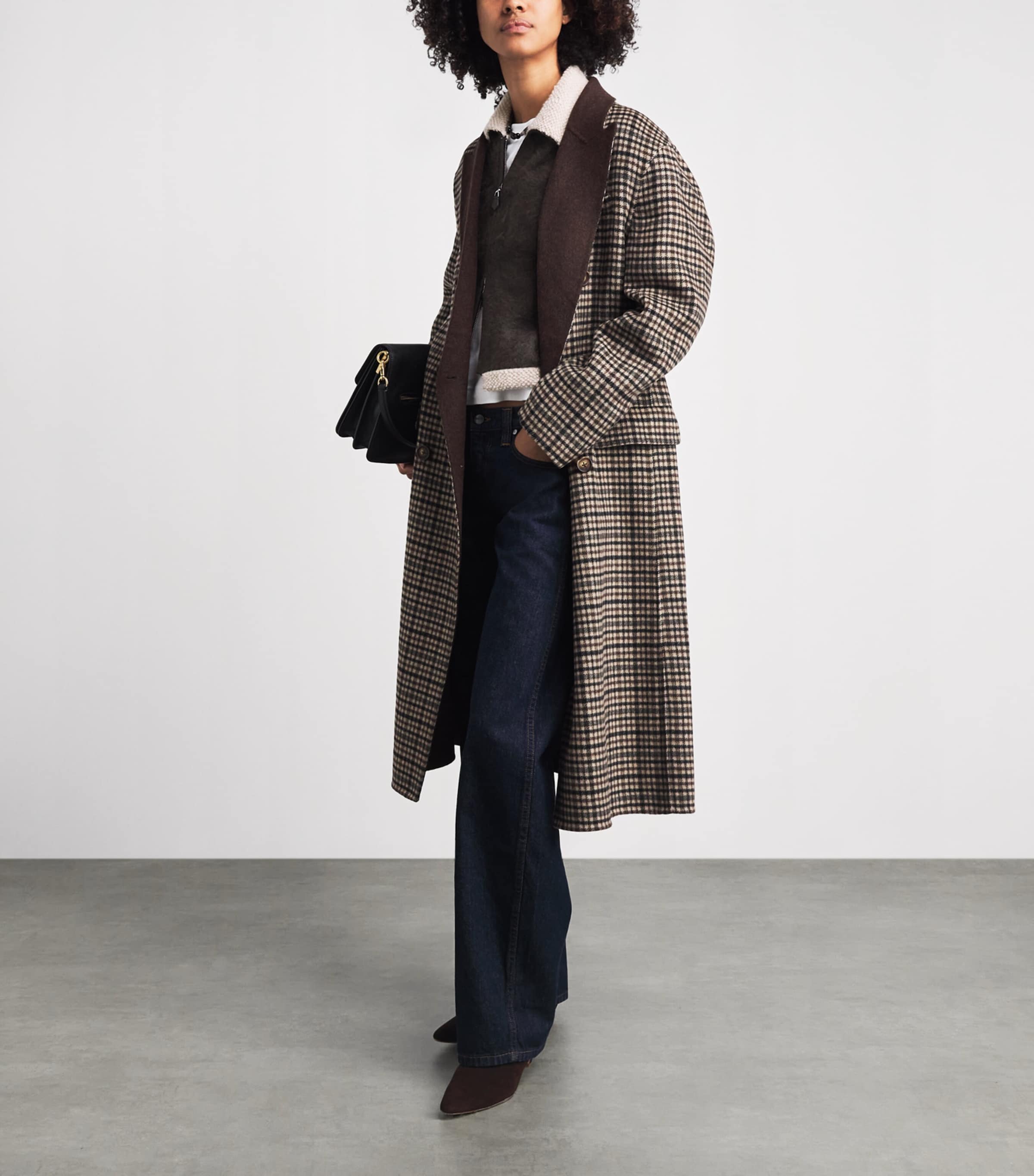 Guest In Residence Womens Cashmere Grizzly Frankie Jacket Burnt Cocoa Image 2