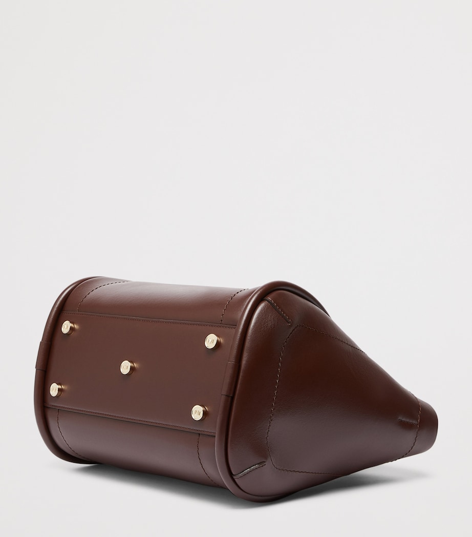 Max Mara Leather Marine Top-Handle Bag Brown Image 4