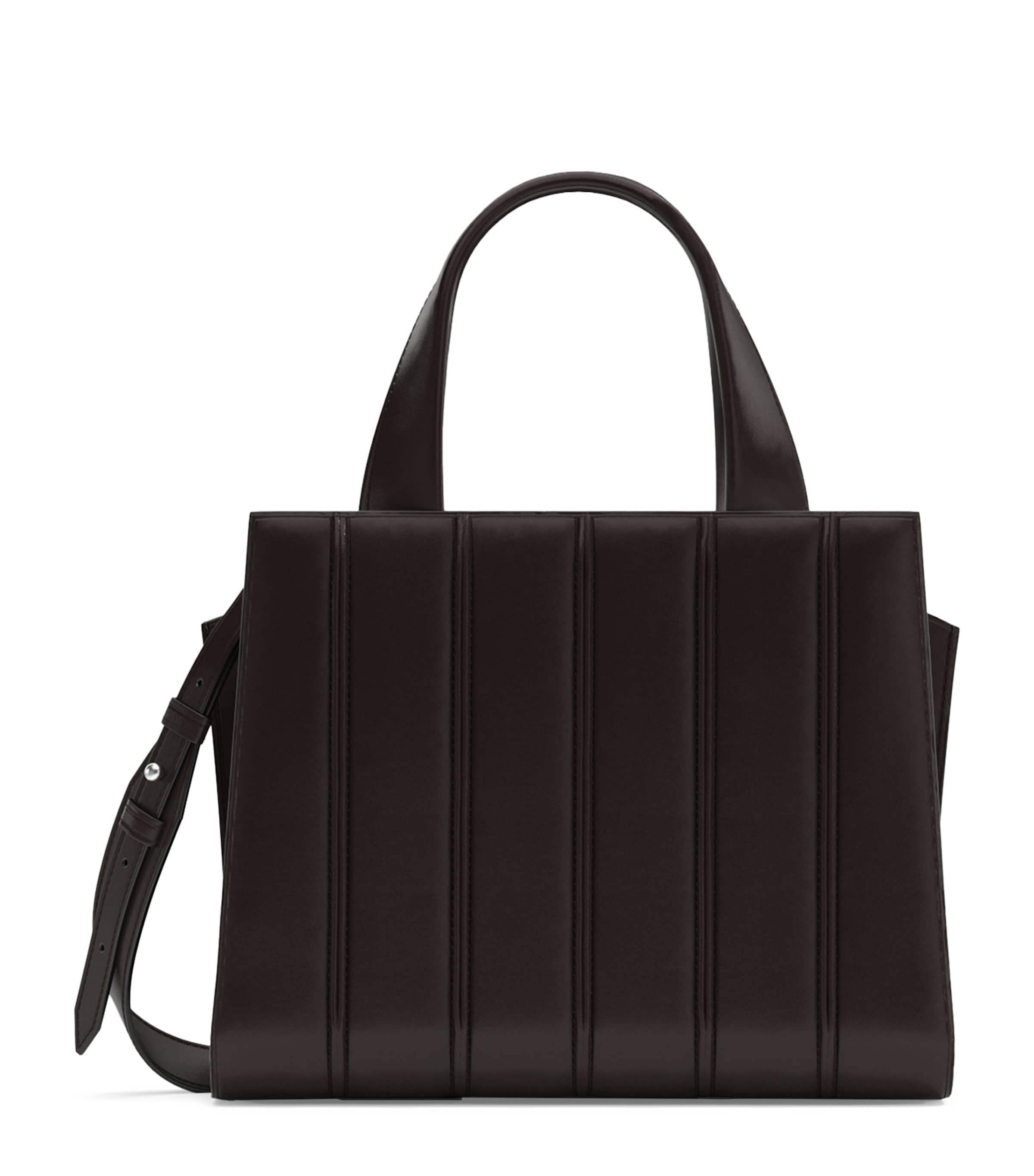 Max Mara Brown Medium Quilted Whitney Top-Handle Bag | Harrods US