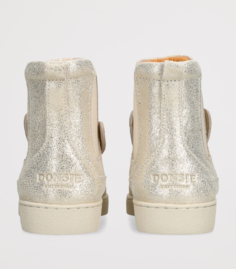 Leather Kheera Bunny Boots SILVER Image 2