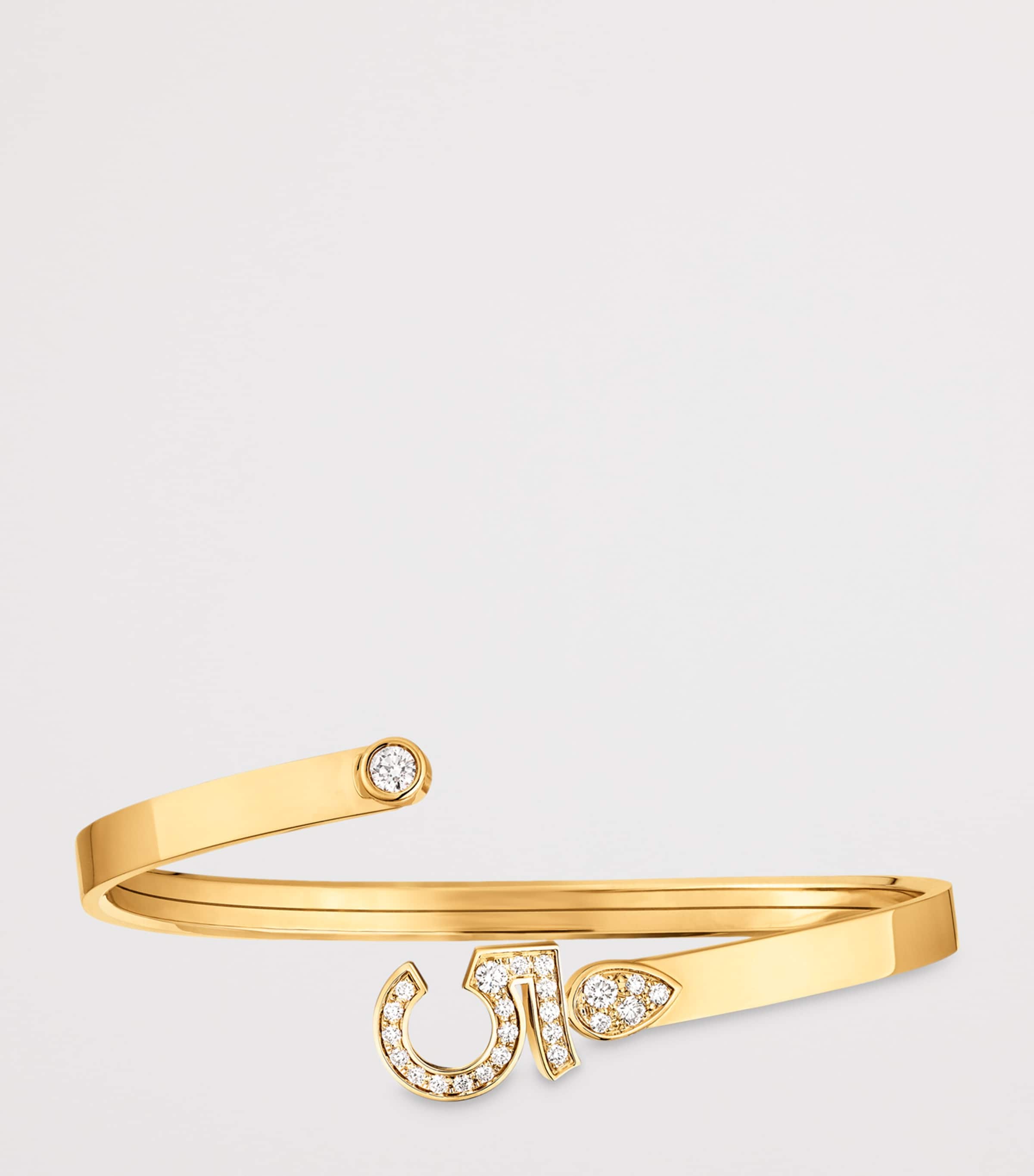 Yellow Gold and Diamond Eternal N°5 Bangle YELLOW Image 2