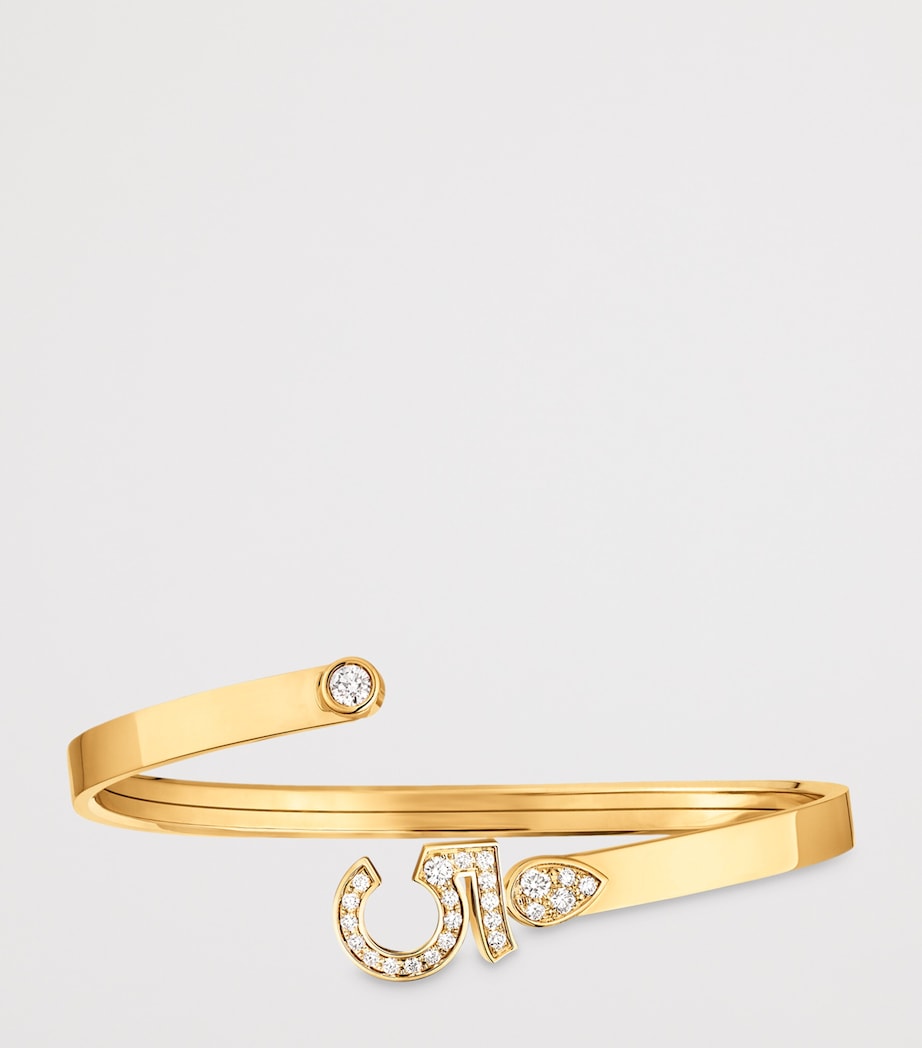 Yellow Gold and Diamond Eternal N°5 Bangle YELLOW Image 2