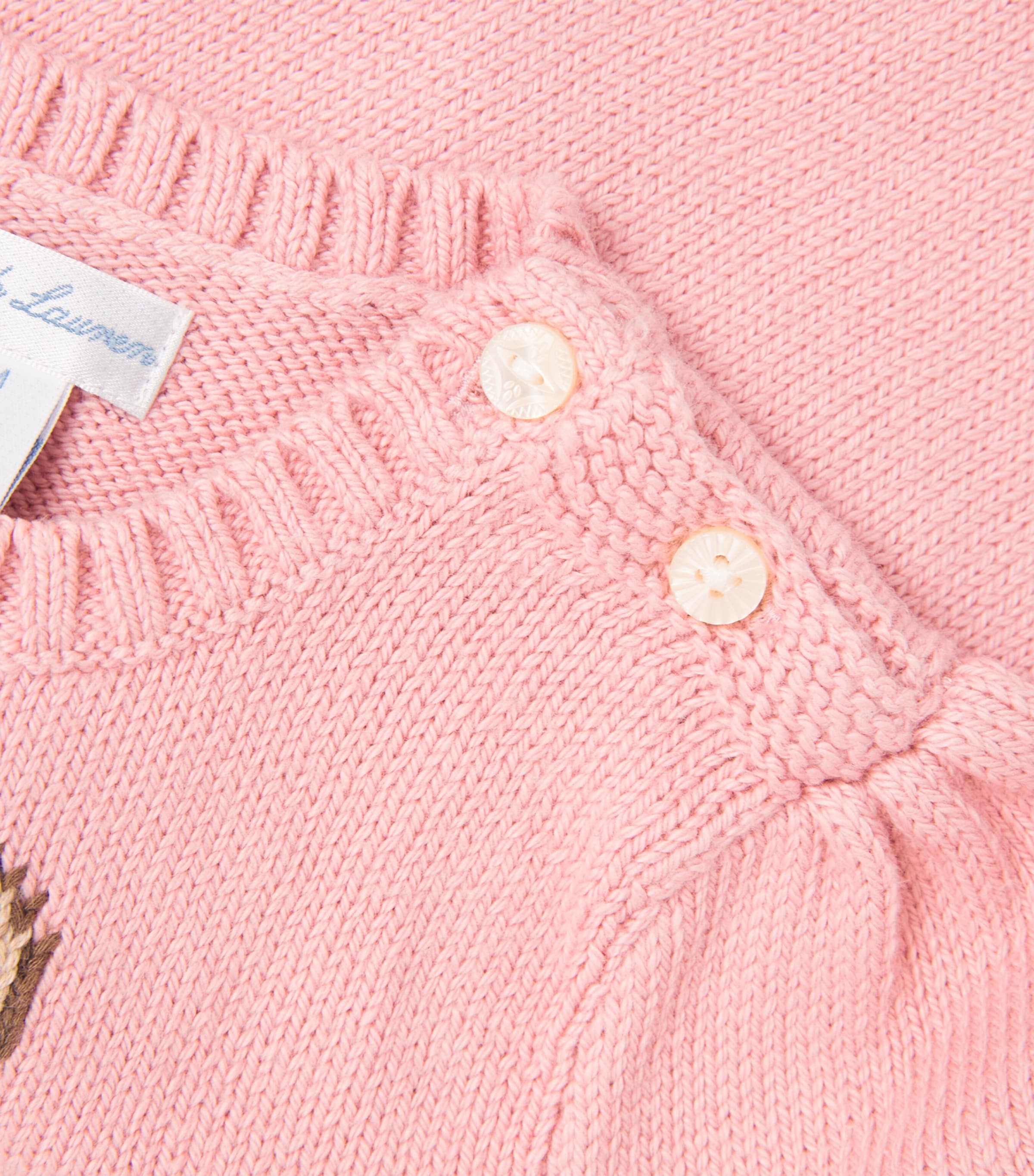 Ralph Lauren Kids Polo Bear Sweater (3-24 Months) Adirondack Rose Image 3