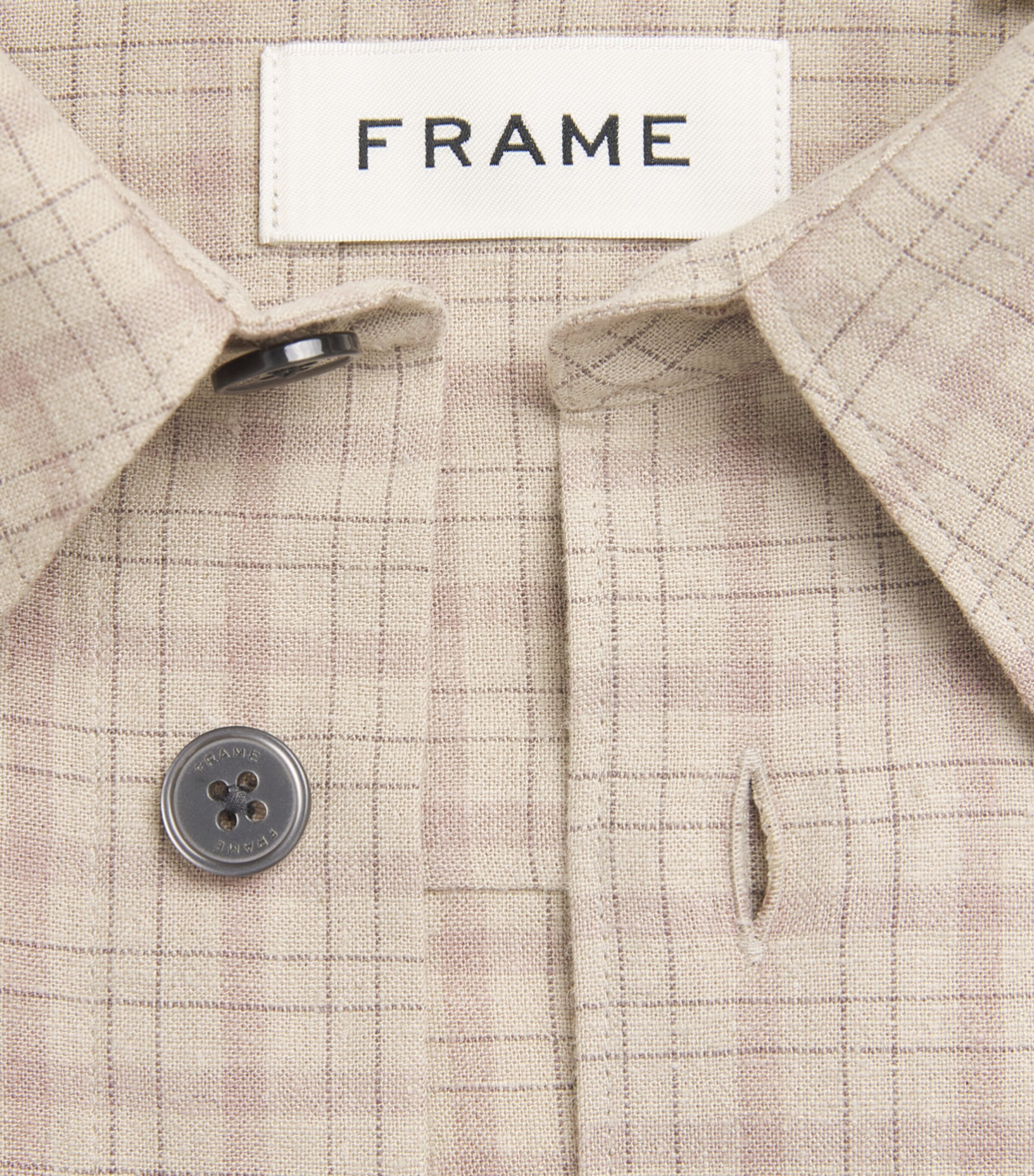 FRAME Mens Plaid Shirt Bepl Image 6