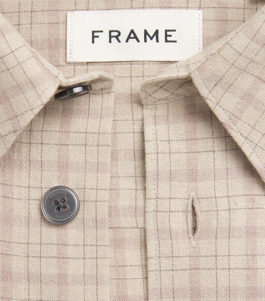 FRAME Mens Plaid Shirt Bepl Image 6