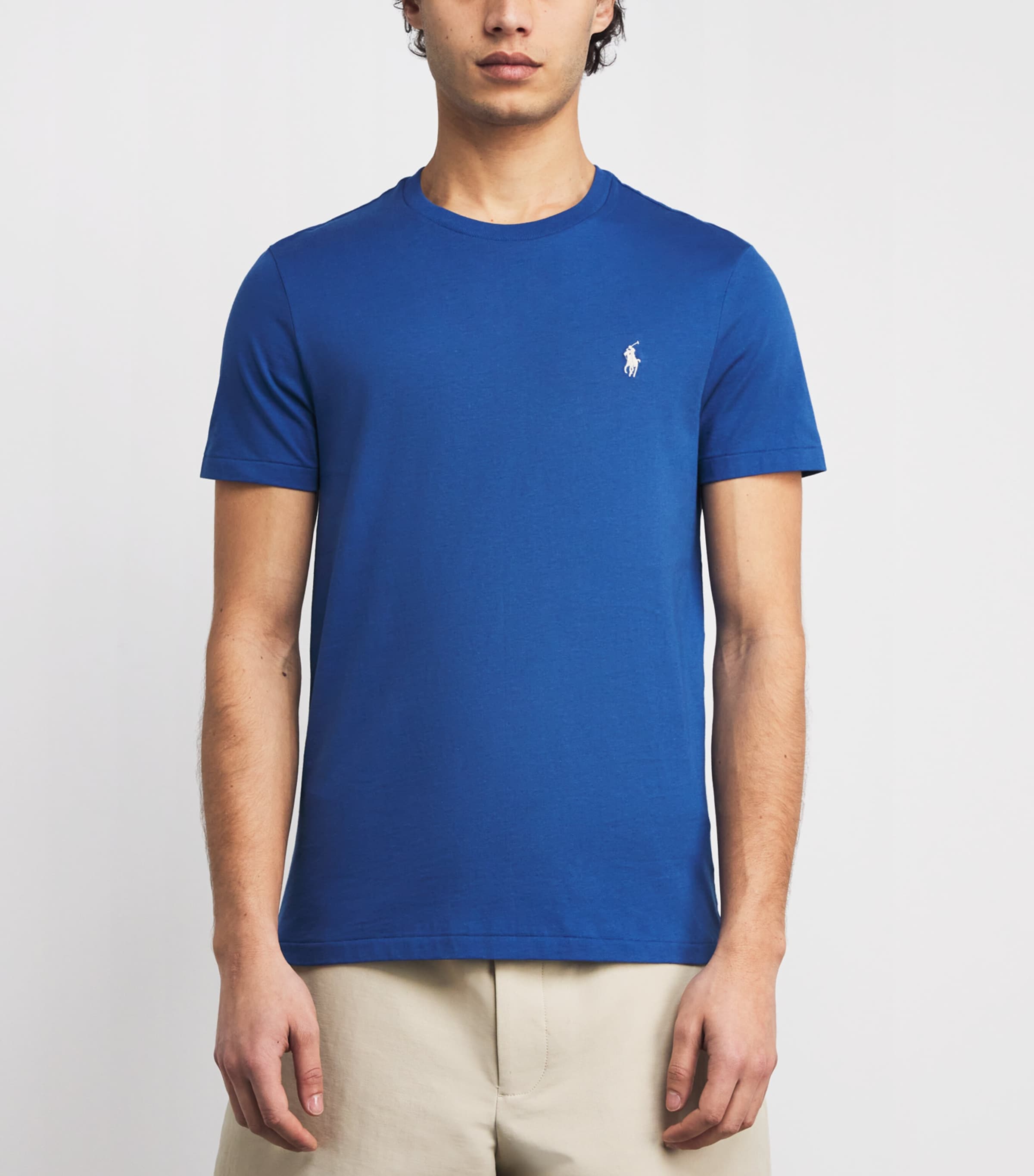 Cotton Logo T-Shirt DUSTY AZURE/C8135 Image 3