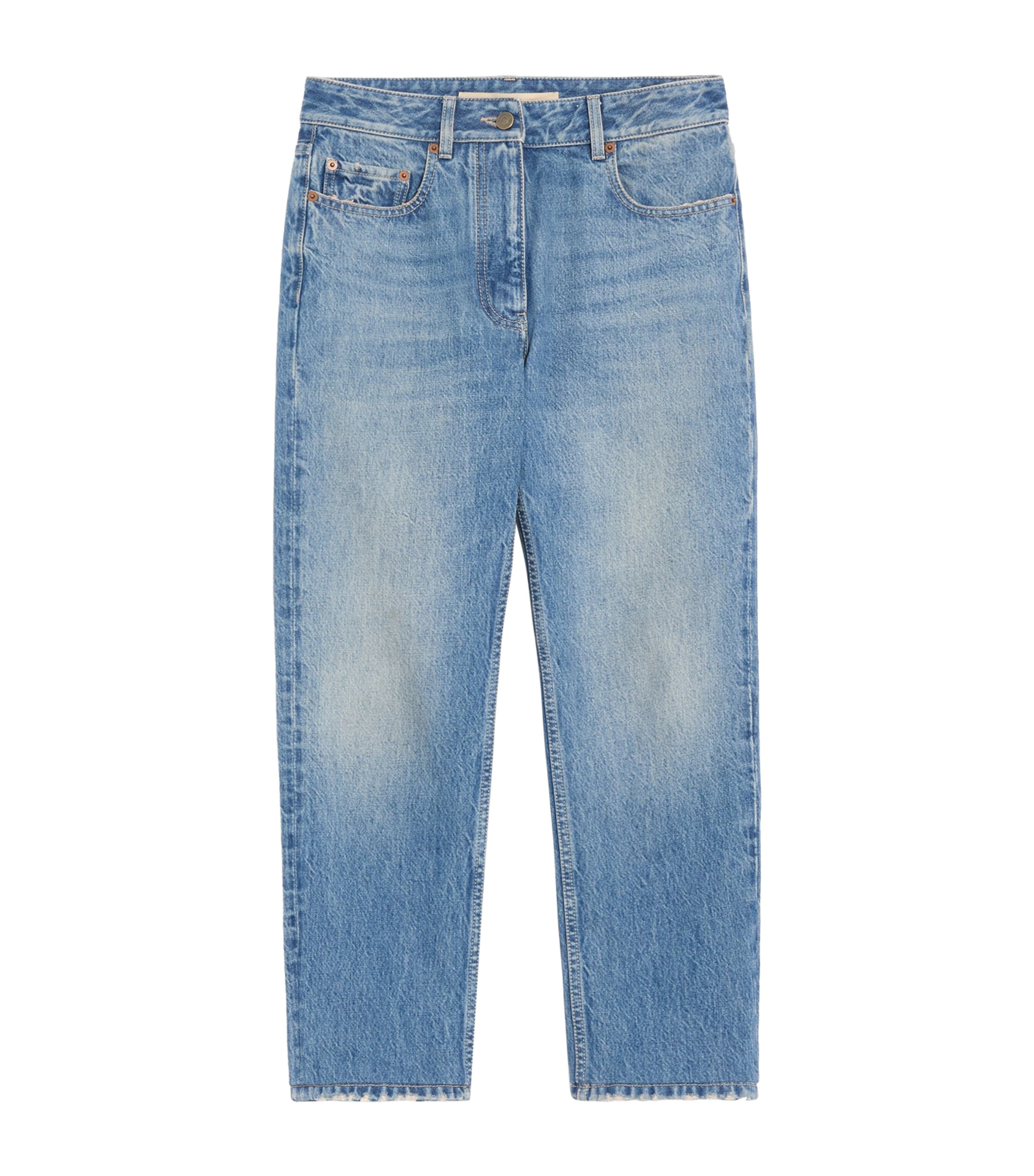 Valentino Womens Cropped Straight Jeans Image 1