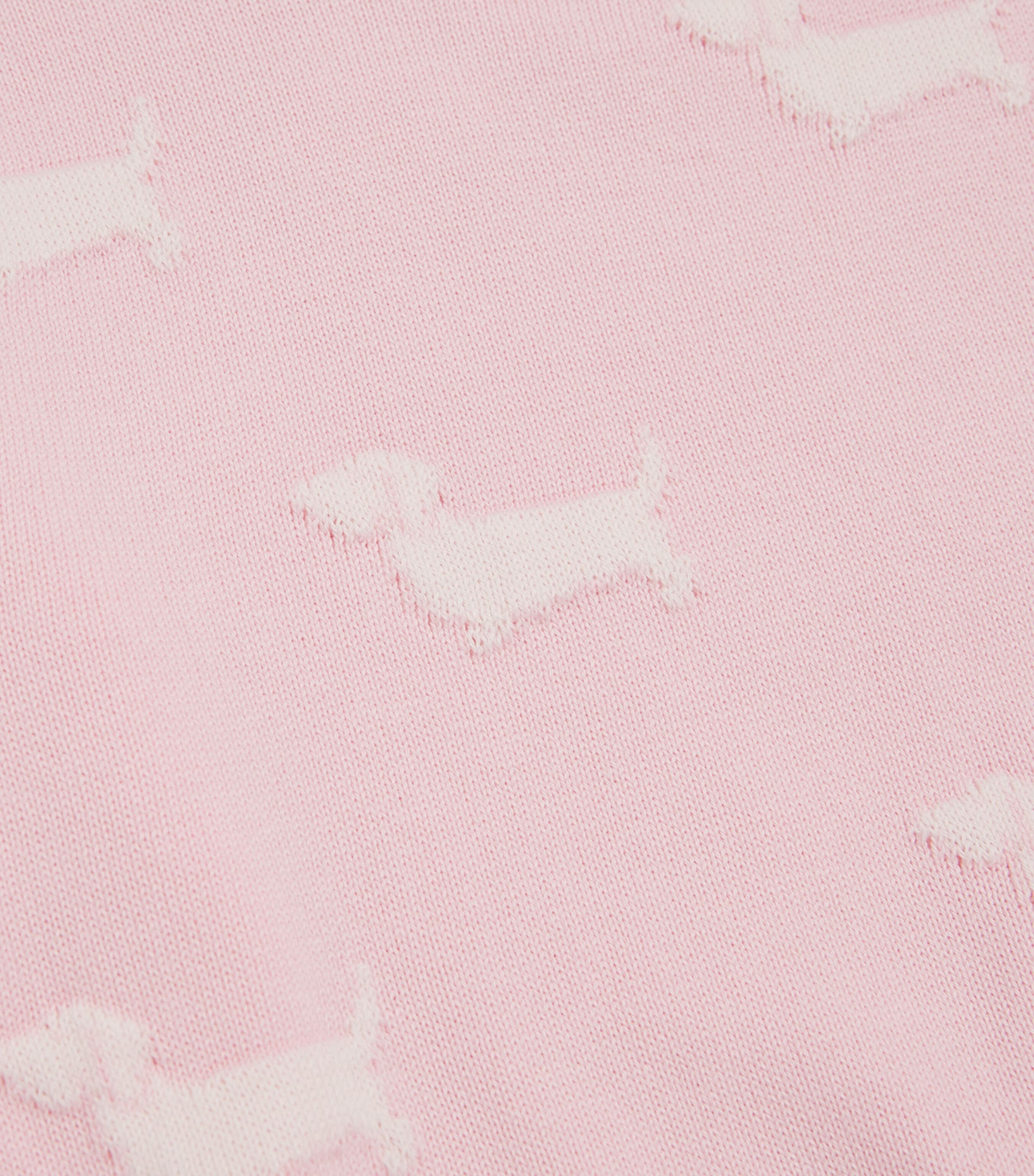 Thom Browne Kids Cotton Dog Print Sweater (2-12 Years) Lt Pink Image 3