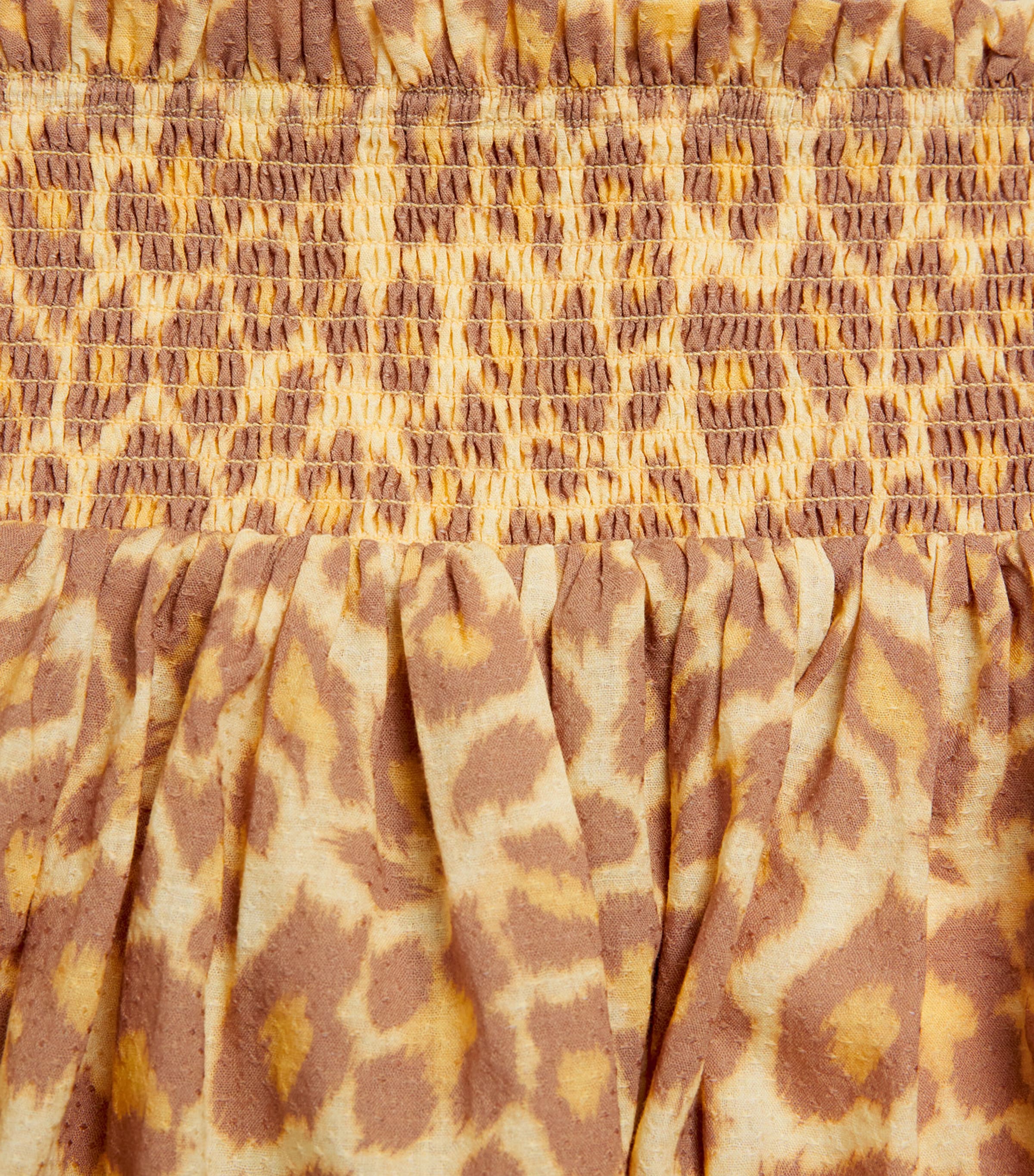 Cotton Leopard Print Skirt (1-12 Years) LEMON LEOPARD Image 4