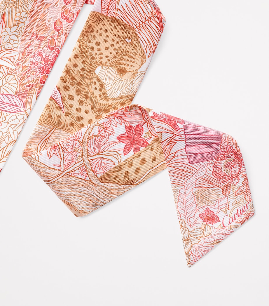 Silk Panthère Greenhouse Twilly CHERRY RED/PINK Image 2