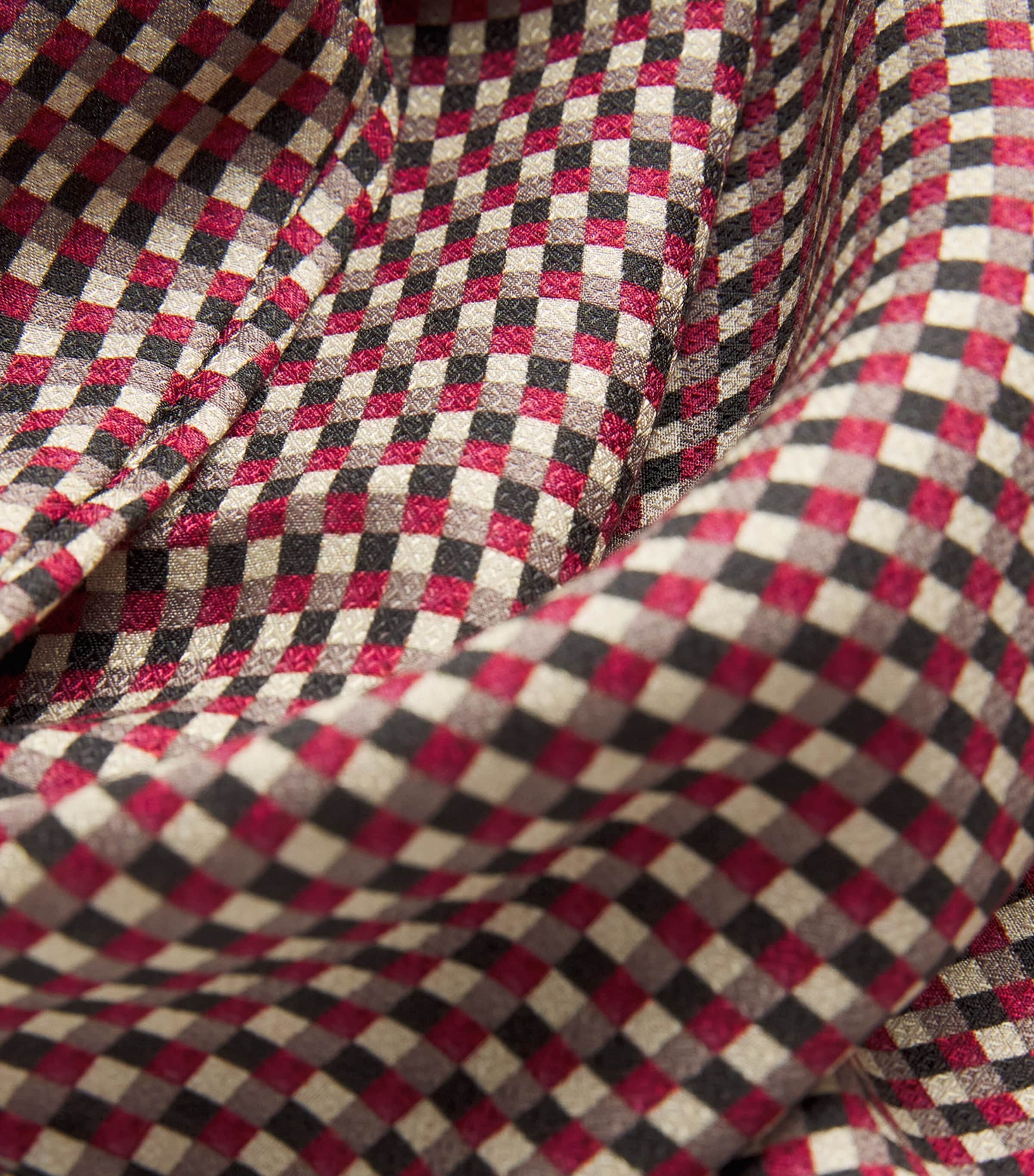 Check Print Joe Blouse RUBY COMBO Image 5