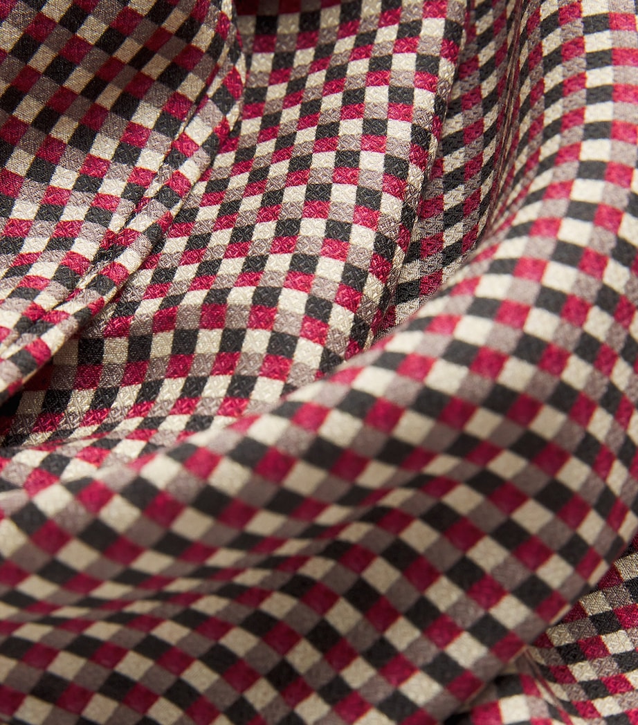 Check Print Joe Blouse RUBY COMBO Image 5