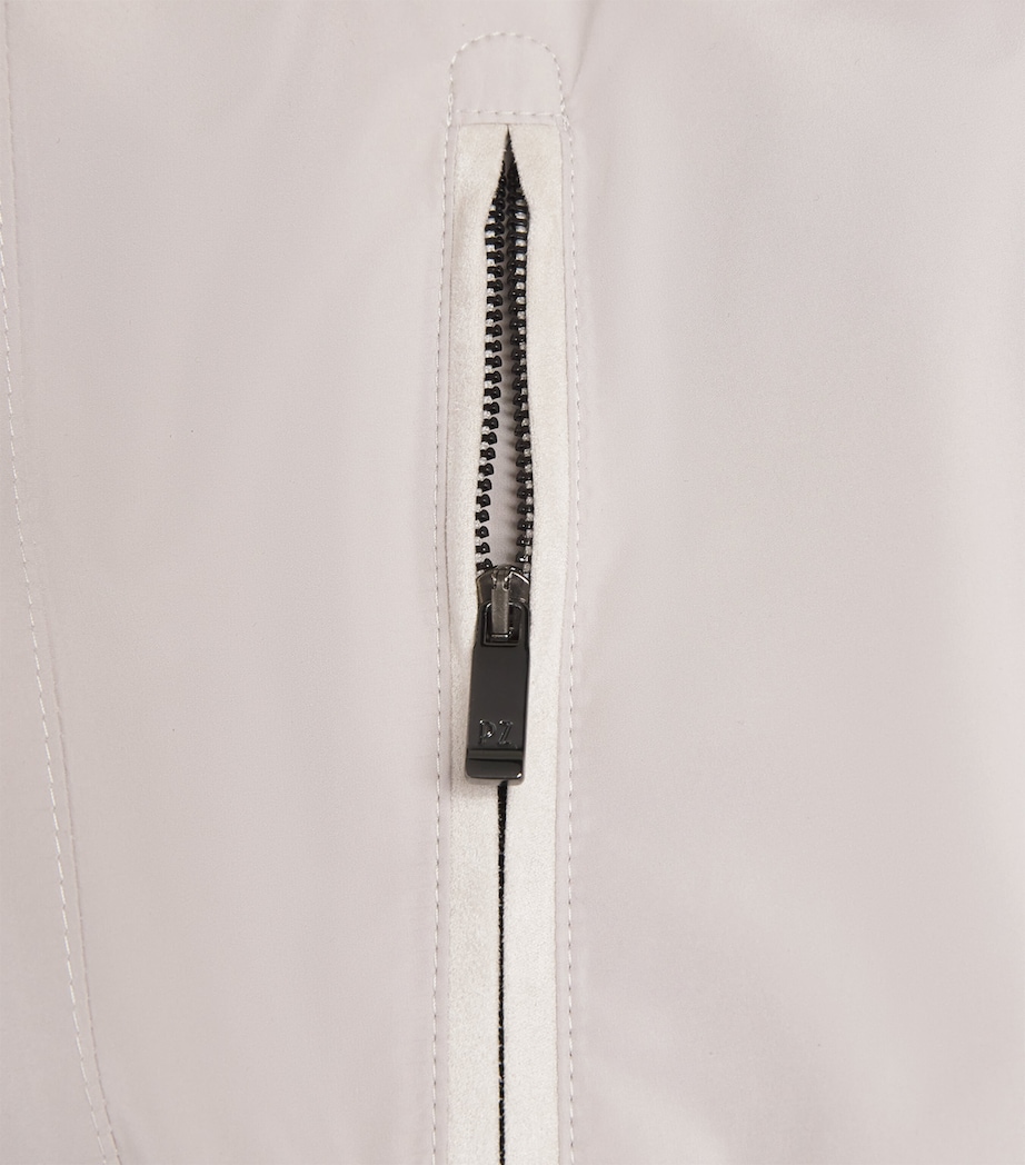 Zip-Up Bomber Jacket 35 NATURAL Image 5