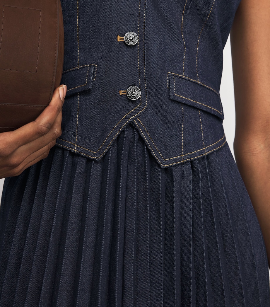 Denim Esther Midi Dress INDIGO Image 6