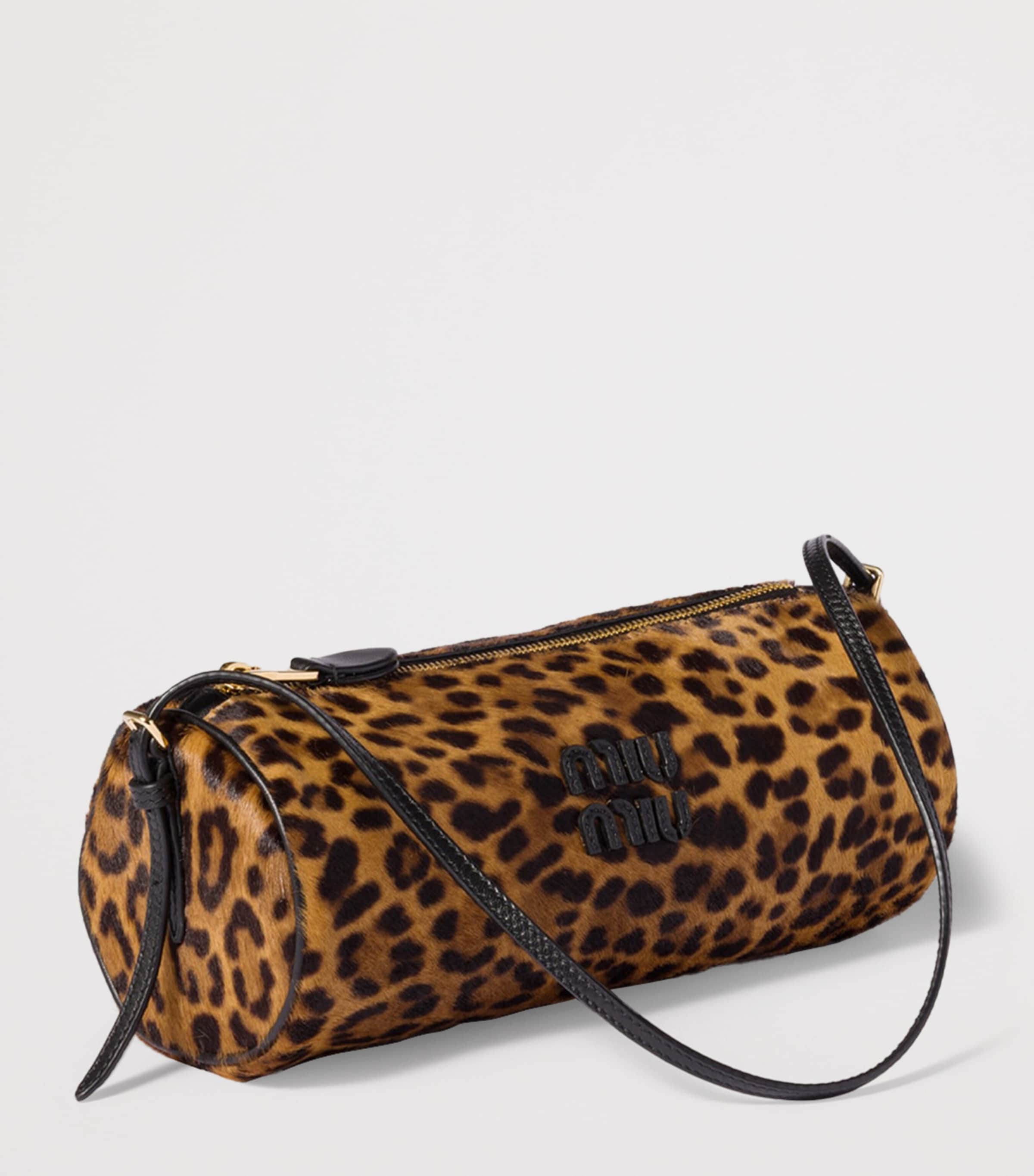 Calf Hair Logo Pouch F0151 Image 2