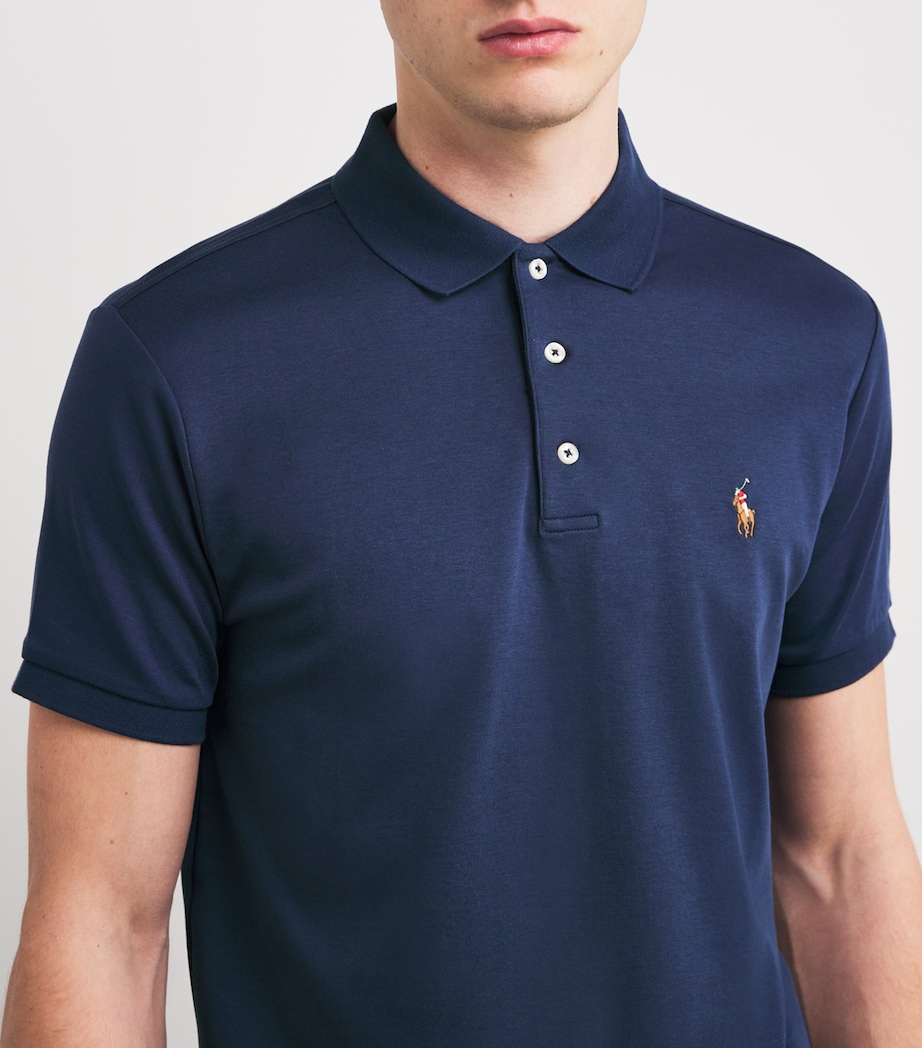 Cotton Custom-Fit Polo Shirt FRENCH NAVY Image 6