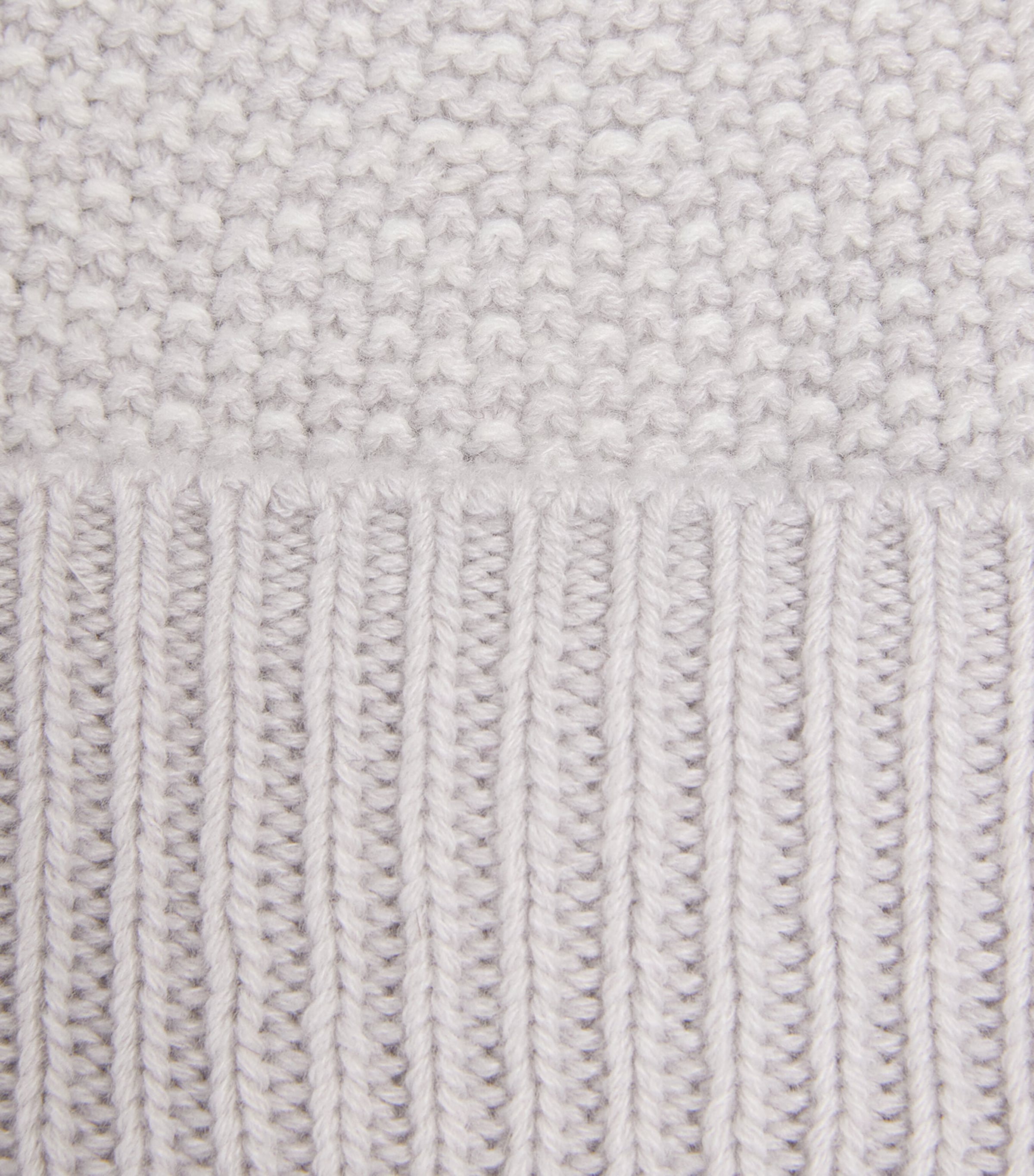 Johnstons Of Elgin Womens Cashmere Seed Stitch Beanie Snwmlt/zncwht Image 3