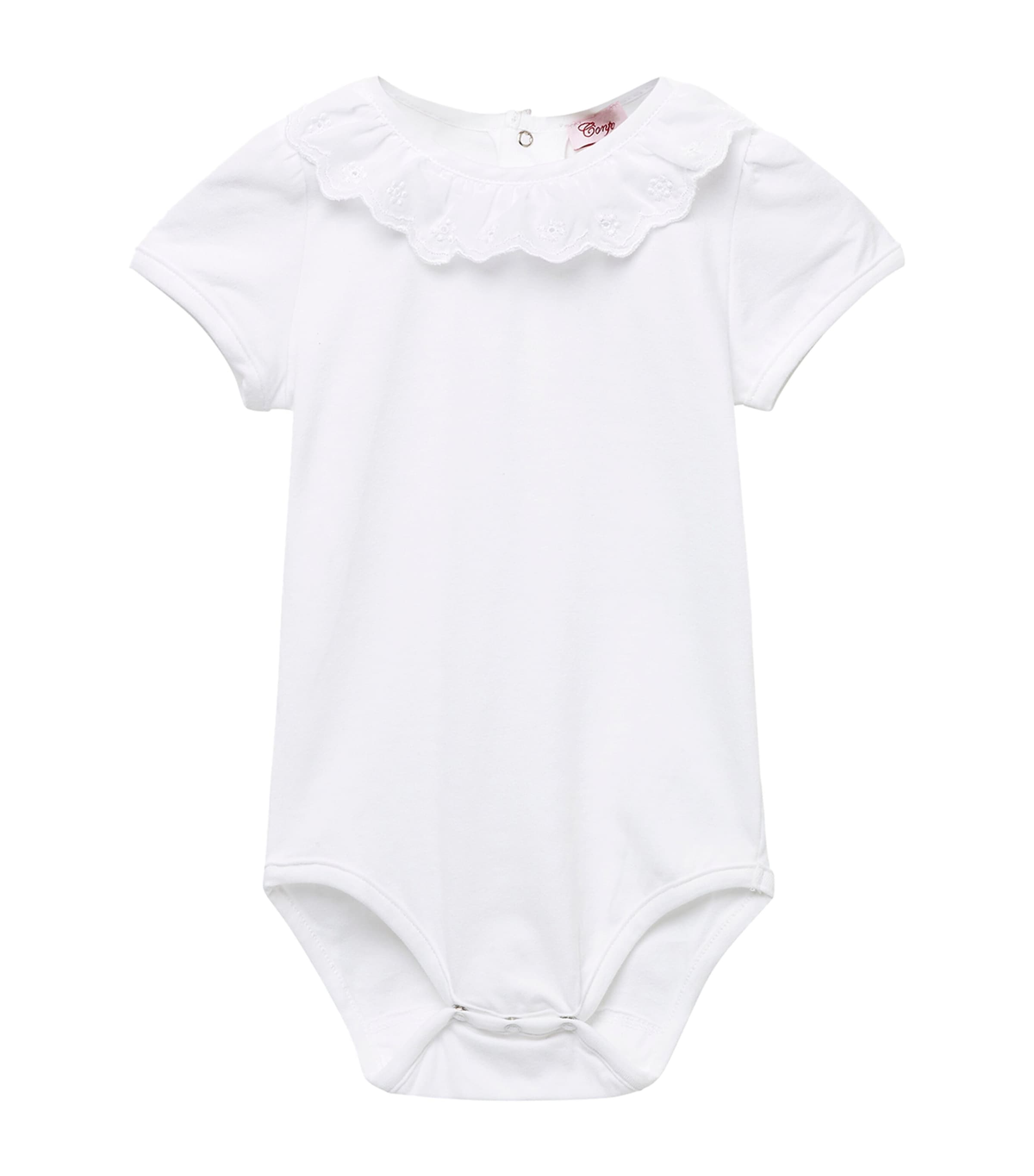 Trotters Kids' Broderie Anglaise Katie Bodysuit In White