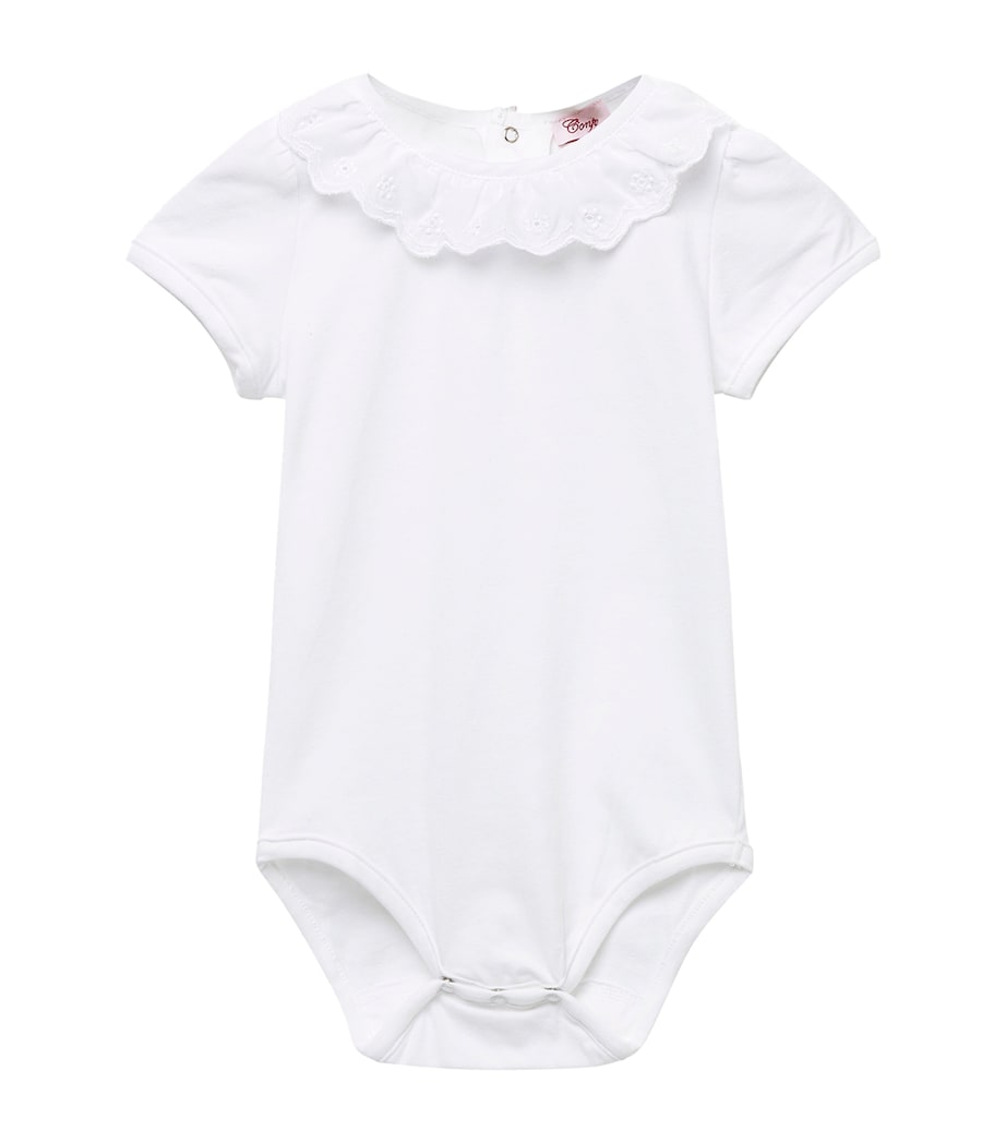 Broderie Anglaise Katie Bodysuit (3-24 Months) WHITE Image 1