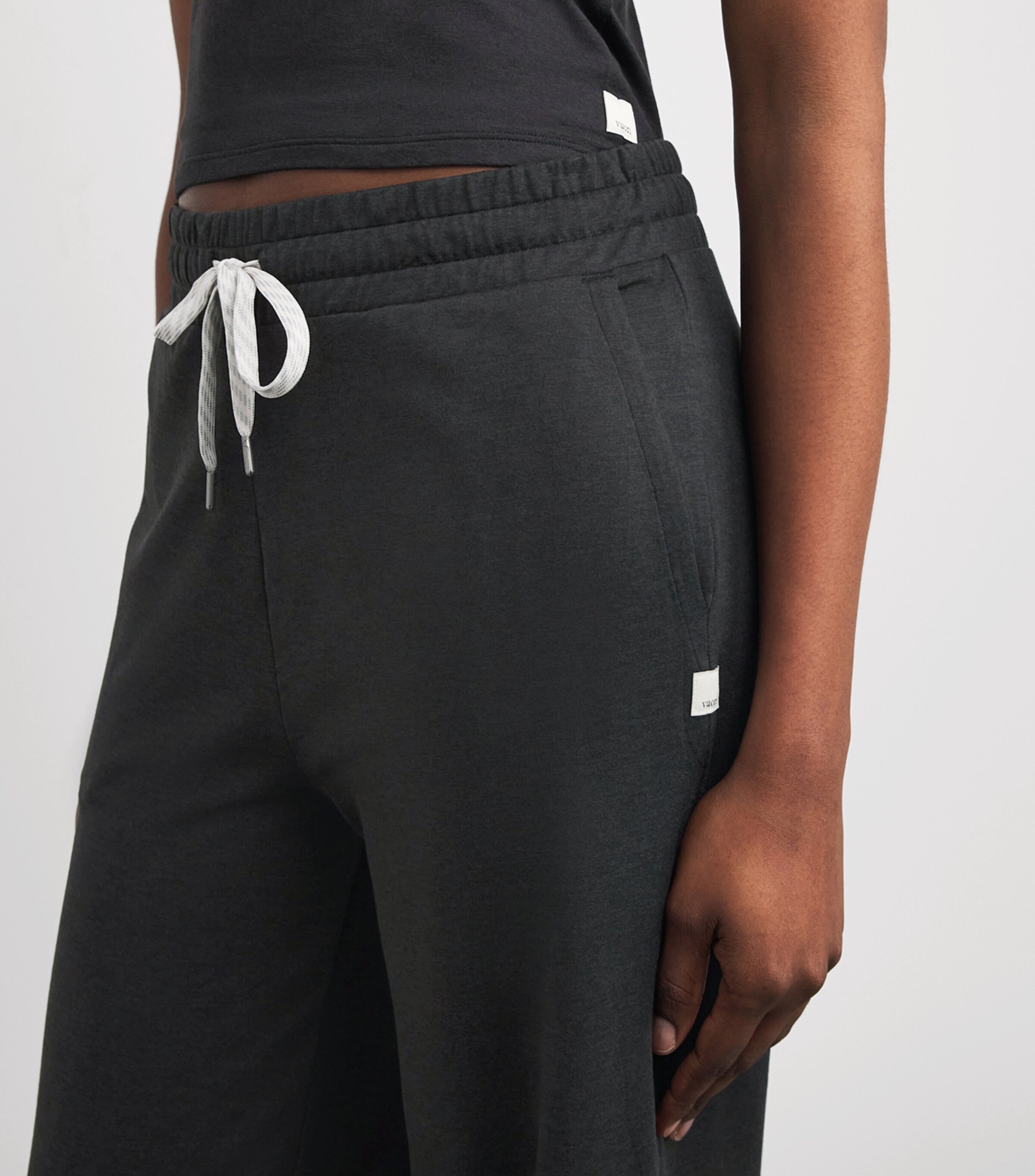 DreamKnit Halo Essentials Sweatpants HBK BLACK HEATH Image 6