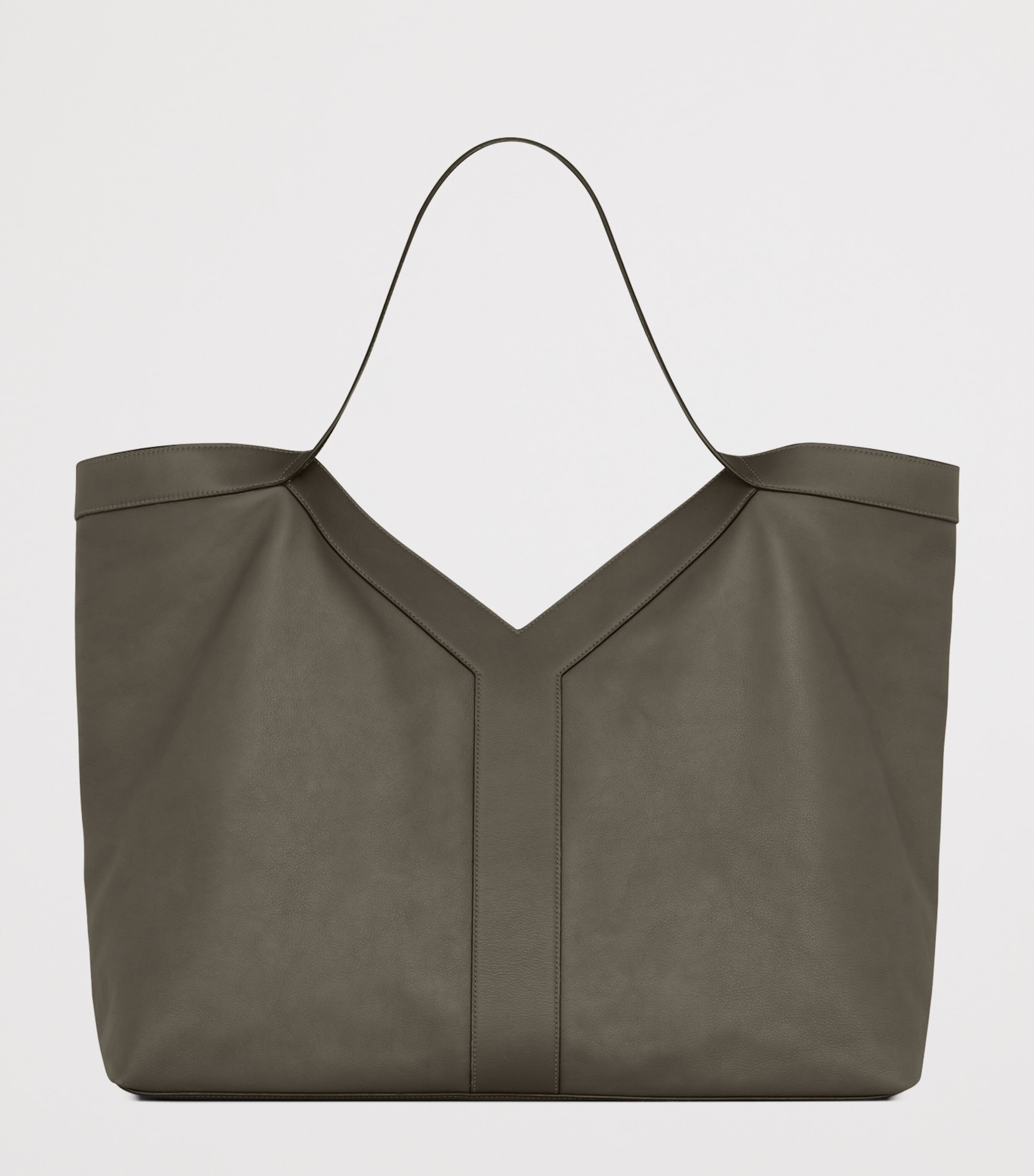 Large Leather Y Tote Bag 3212 Image 2