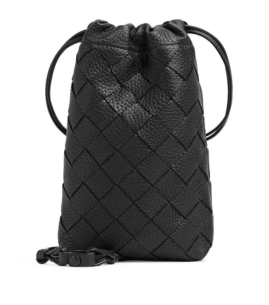 Leather Intrecciato Vertical Dustbag Shoulder Bag 8803 Image 1